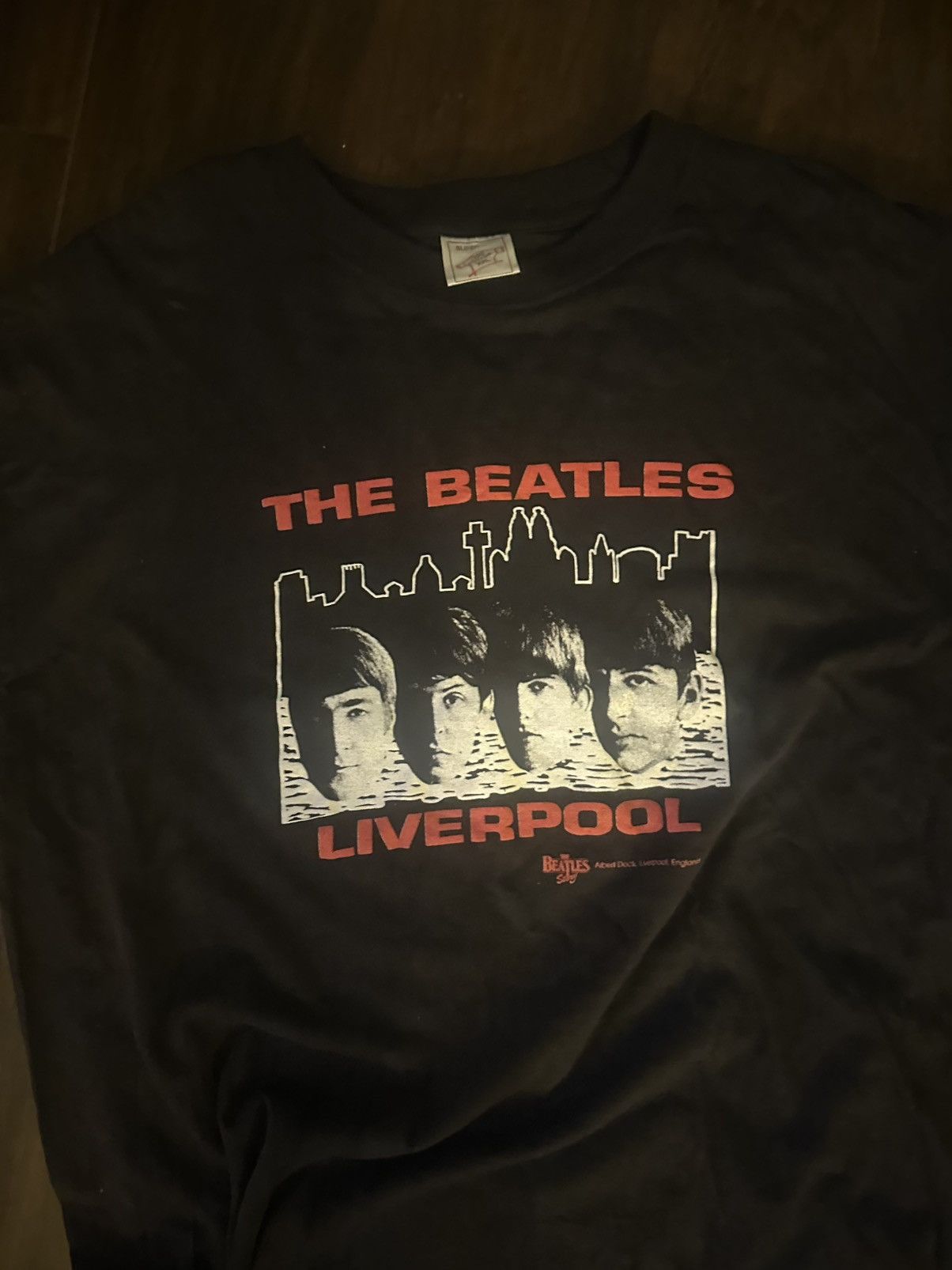 Band Tees × Vintage 80s The Beatles Liverpool T Shirt Size US XL / EU 56 / 4 - 3 Thumbnail