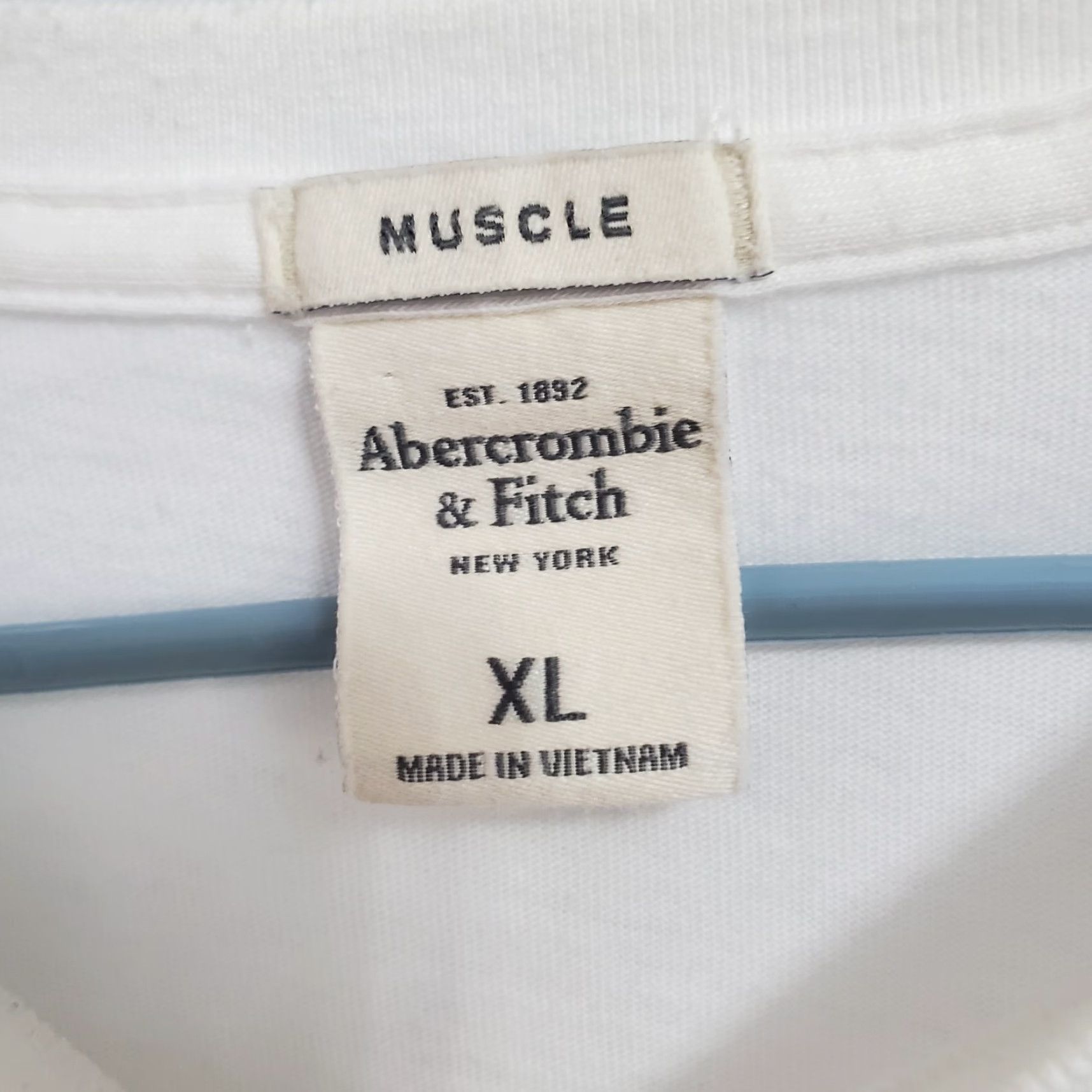 Abercrombie & Fitch Abercrombie & Fitch Muscle T Shirt Men XL White Long Sleeve Spellout 90s Y2K Size US XL / EU 56 / 4 - 3 Thumbnail