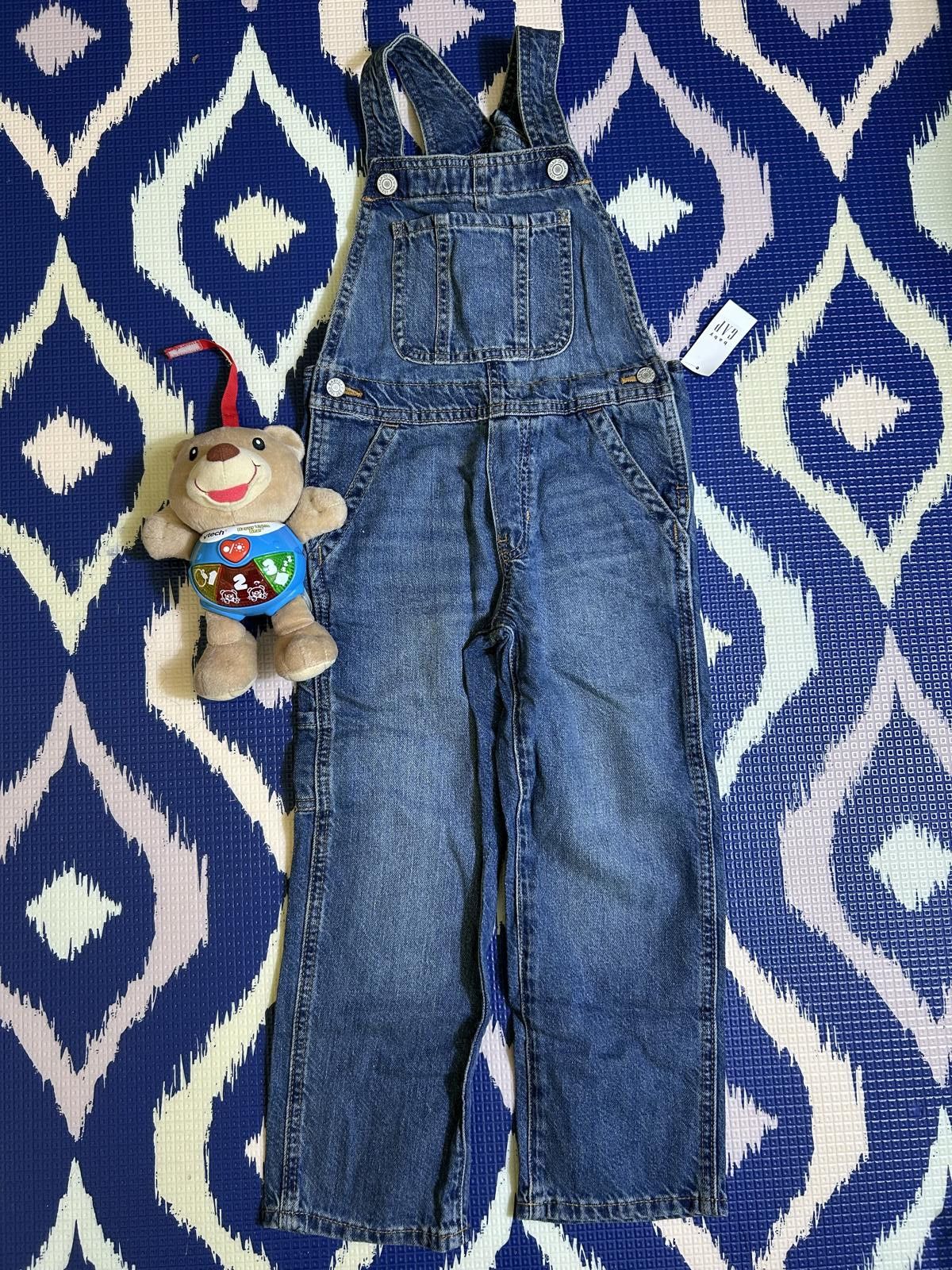Gap NEW! BabyGap Denim Overalls by Loving Kindness Everyday Size ONE SIZE - 4 Thumbnail