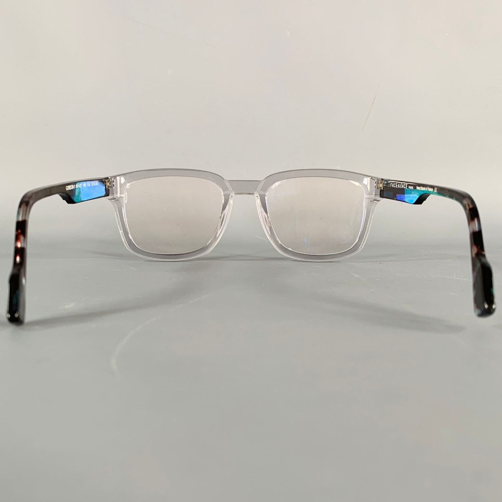 Other FACE A FACE Gordon 1 Grey Clear Marbled Acetate Eyewear Size ONE SIZE - 3 Thumbnail