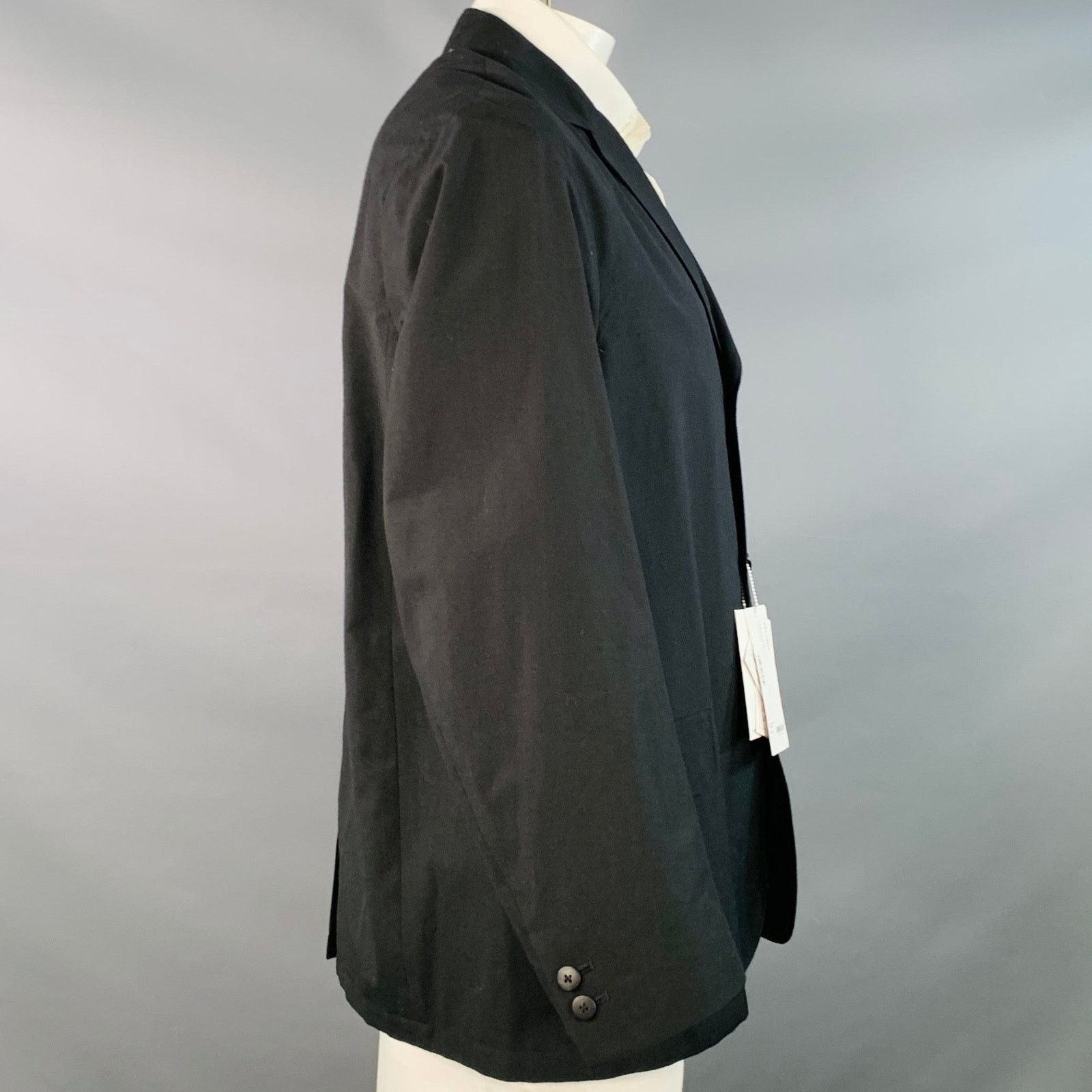 Visvim Size L Yardbird Black Wool Linen Notch Lapel Sport Coat Size 42R - 2 Thumbnail