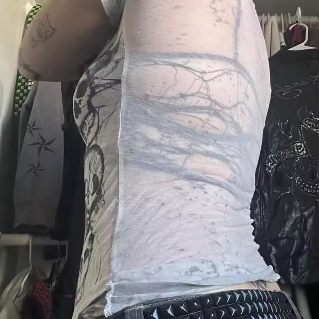 Other Graphic Tie Dye V Neck Crop Tops Size S / US 4 / IT 40 - 4 Thumbnail