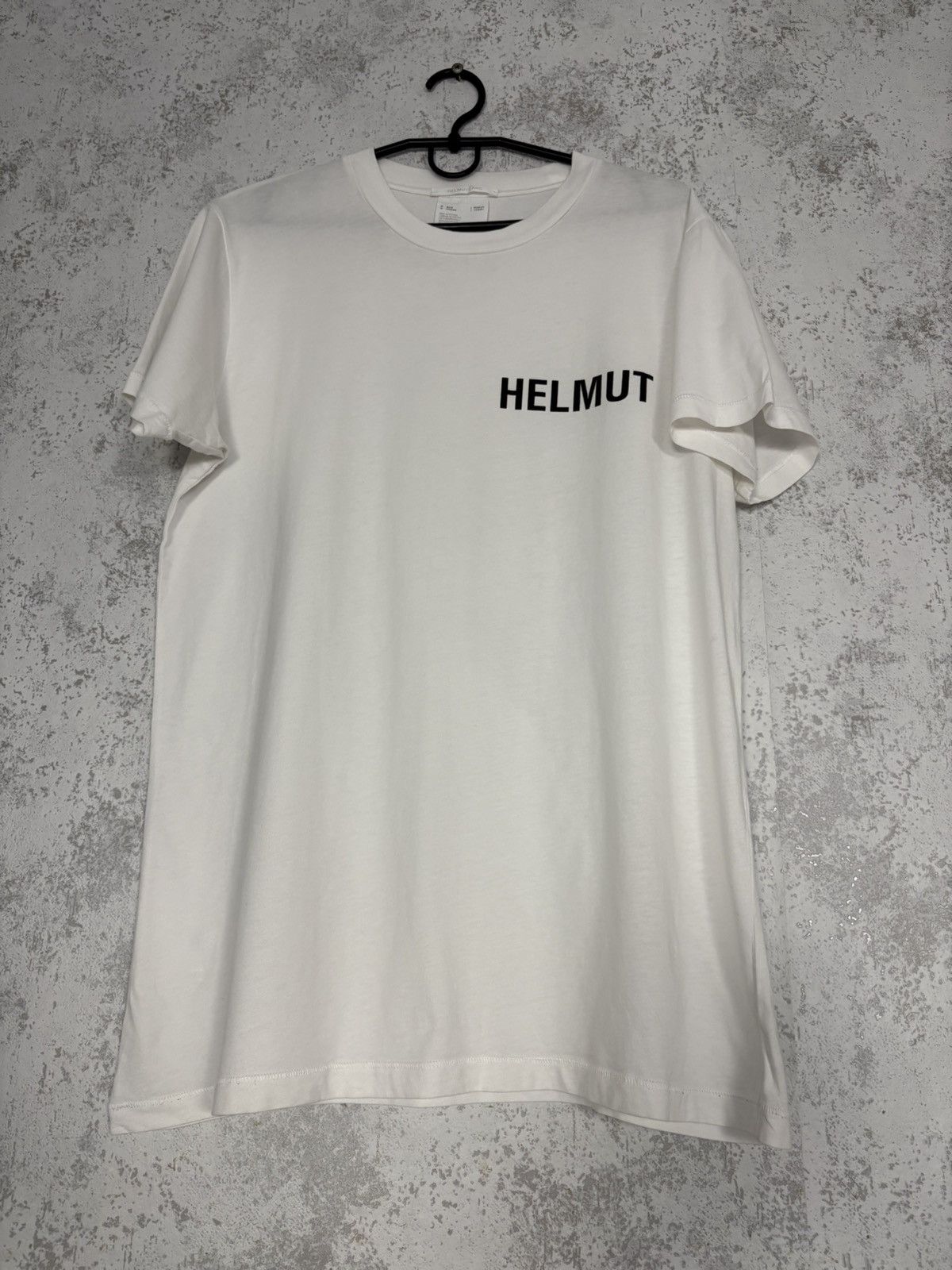 トップス helmut lang logo print 2002 archive Helmut Lang Archive Utility Back Logo Print T Shirt Rare