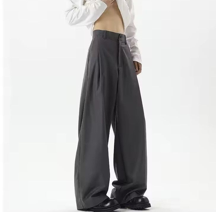 Japanese Brand Trousers Pleated Design Wide Leg Pant Size US 32 / EU 48 - 3 Thumbnail