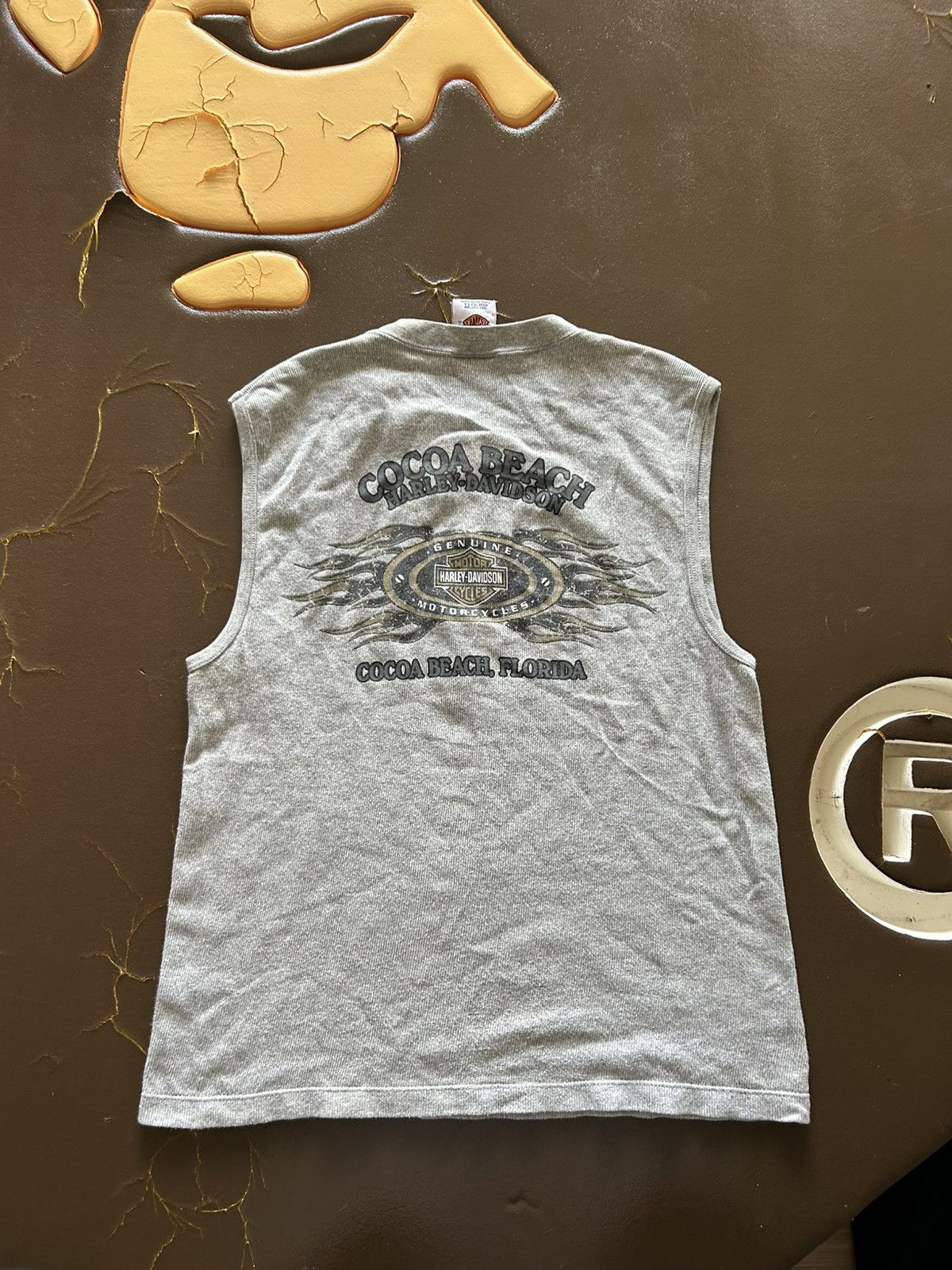 Harley Davidson Vintage Harley Davidson Cotton Cutoff Tank Top Size US M / EU 48-50 / 2 - 2 Thumbnail