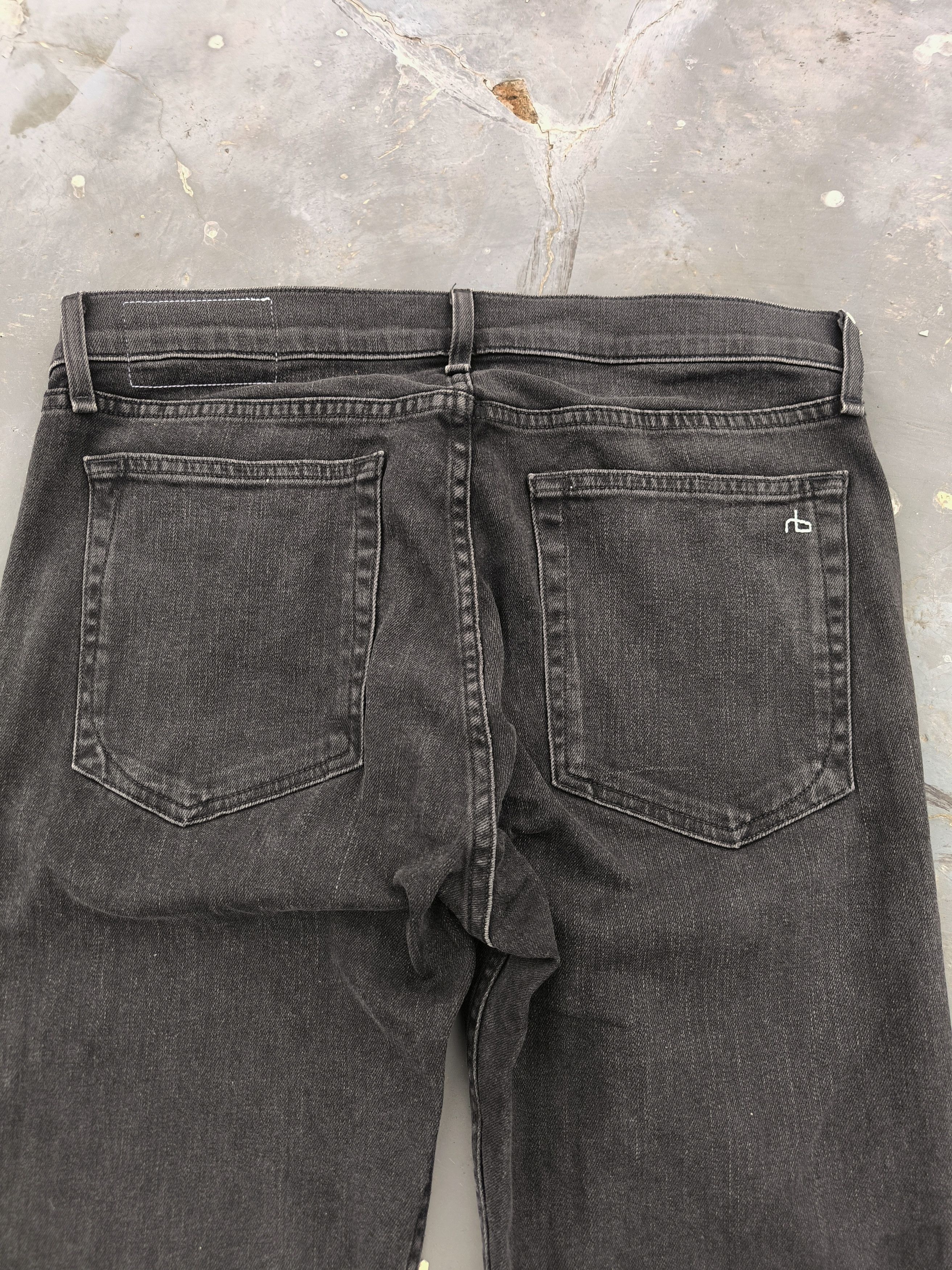 Rag & Bone Rag & bone black wash/rock slim leg fit 2 Size US 34 / EU 50 - 8 Thumbnail