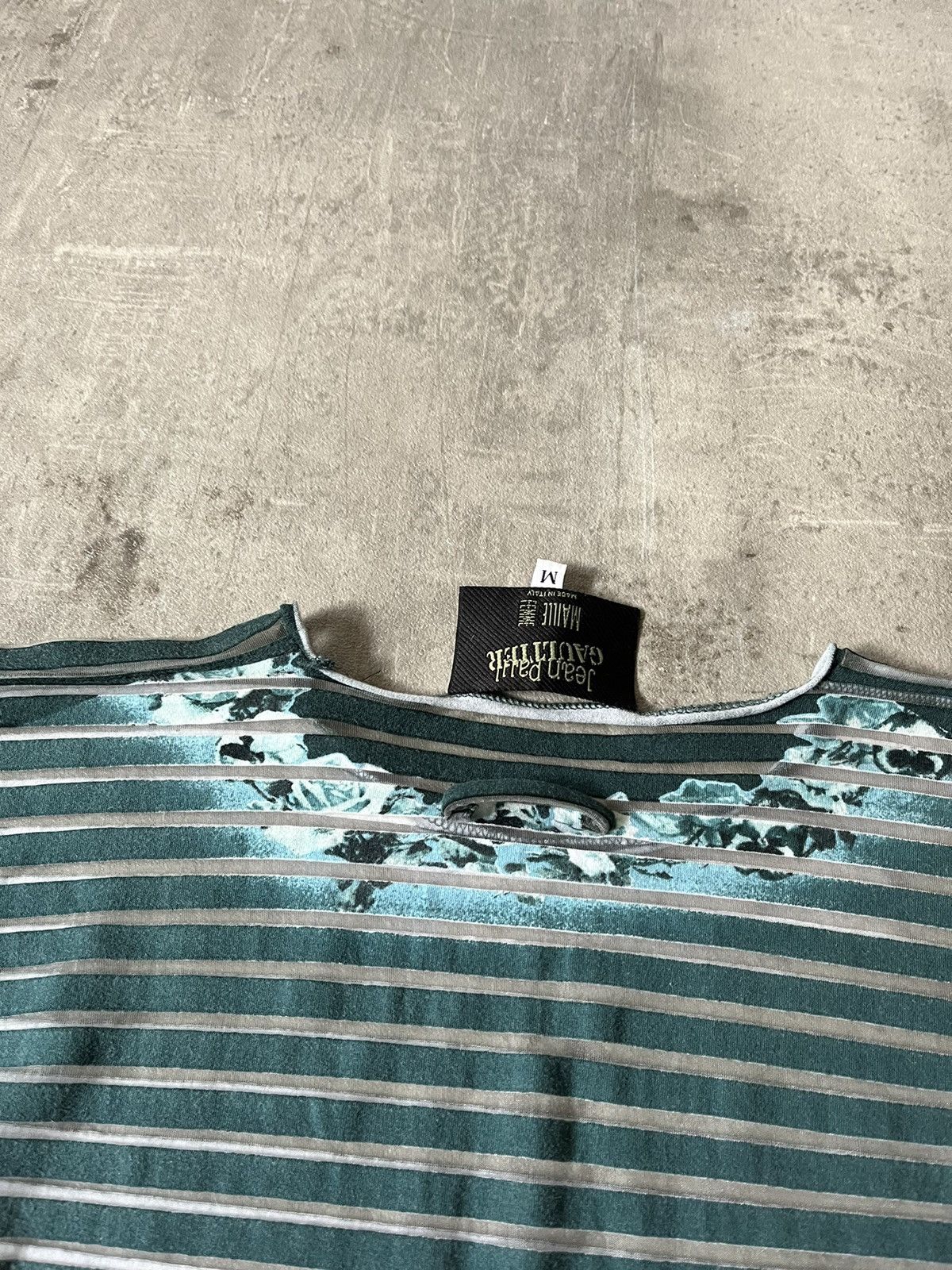 Jean Paul Gaultier Vintage Jean Paul Gaultier Aqua mesh top striped rare Size M / US 6-8 / IT 42-44 - 11 Thumbnail