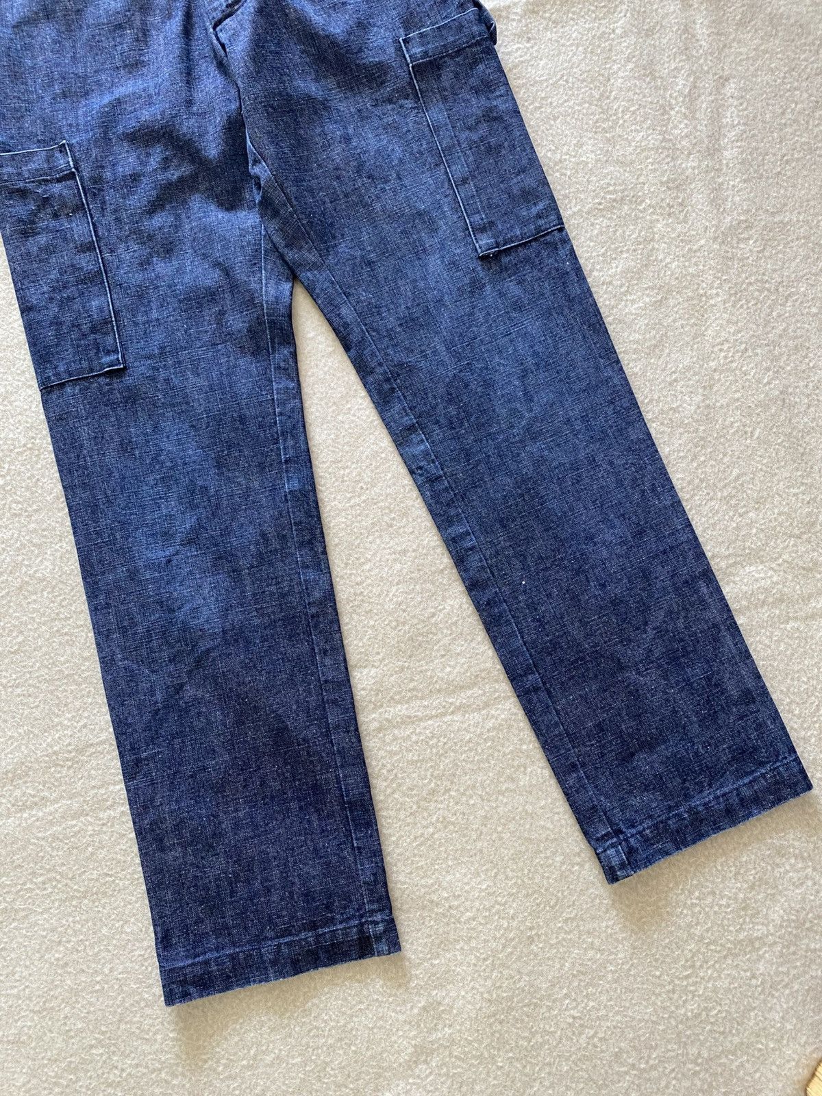 Blue Blue Japan × Vintage Vintage Blue Blue Japan Pure Indigo Cargo Pants W28 Size US 28 / EU 44 - 3 Thumbnail