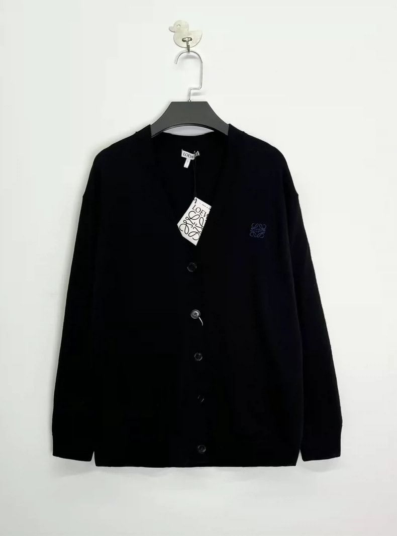 Loewe loewe Wool knit embroidered logo cardigan 2506-Nextarrow Size US S / EU 44-46 / 1 - 1 Thumbnail