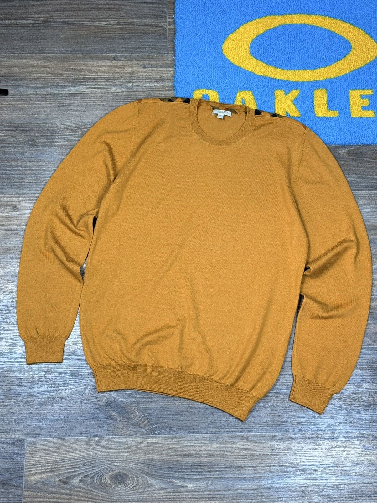 Burberry Burberry Brit Wool Checked Crew Neck Knitted Sweater Size US XXL / EU 58 / 5 - 1 Thumbnail