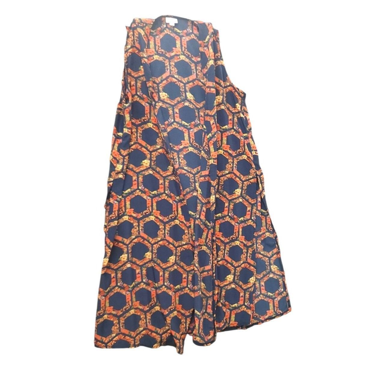 Other Lularoe Joy Split Seam Duster Vest Medium Hexagon Floral Pri Size M / US 6-8 / IT 42-44 - 1 Thumbnail