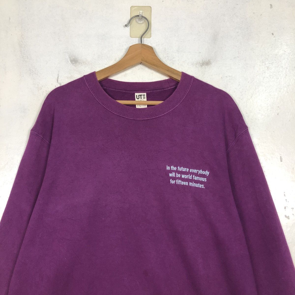 Andy Warhol 📌Vintage Sweatshirt Andy Warhol Big Logo Size US XL / EU 56 / 4 - 5 Thumbnail