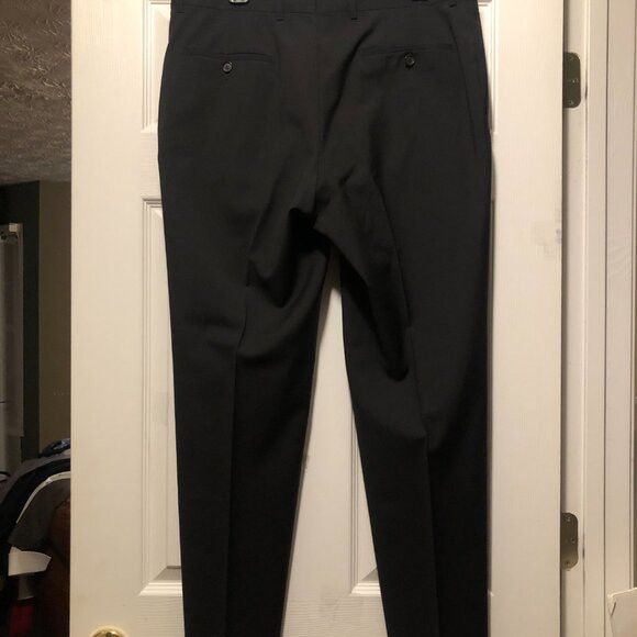 Hugo Boss Hugo boss men's black 100% virgin wool dress pants 36/32 Size 36R - 4 Thumbnail