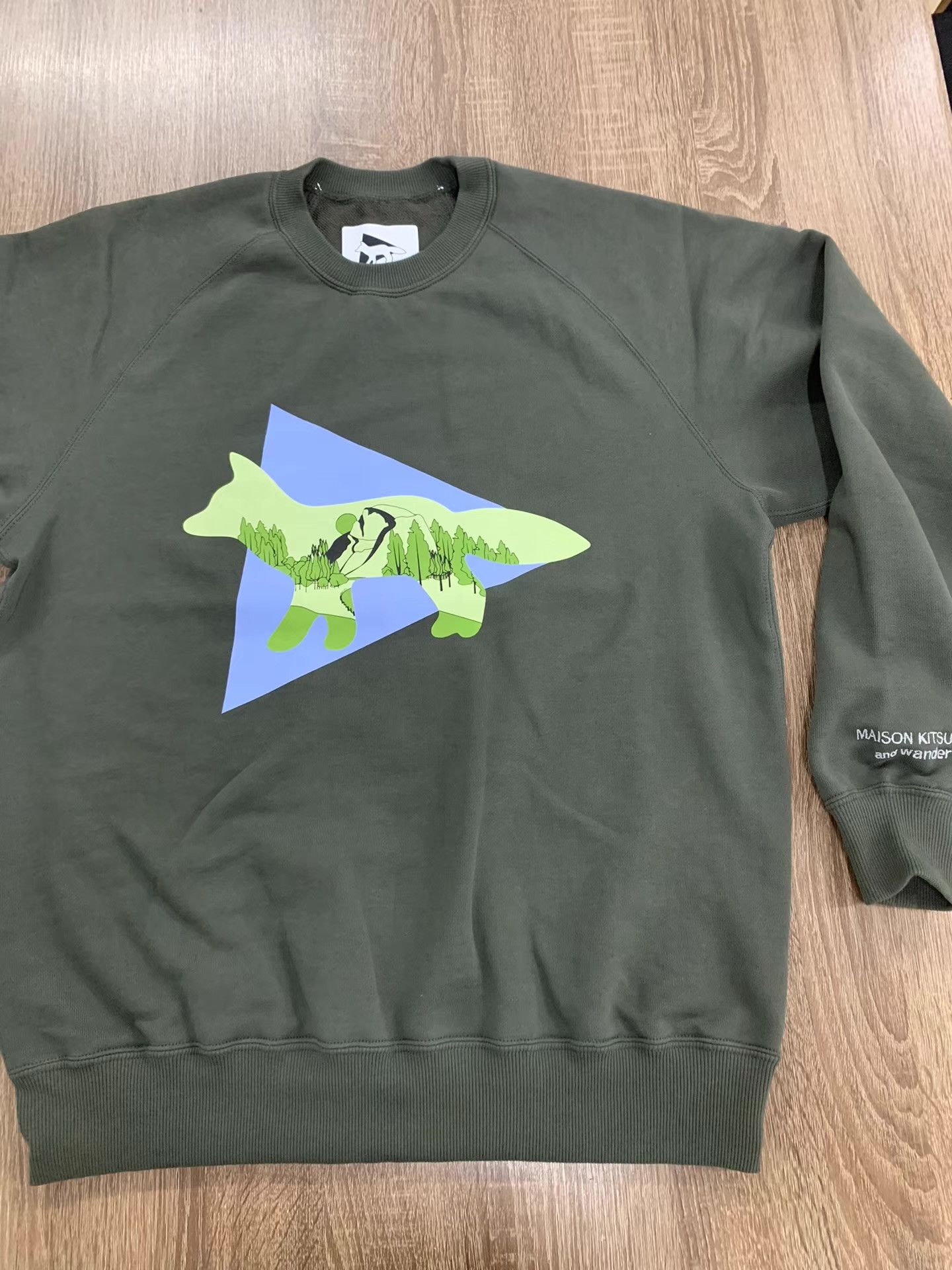 And Wander MAISON KITSUNÉ × and wander Cotton Sweatshirt Ｑ22 Size US M / EU 48-50 / 2 - 1 Thumbnail