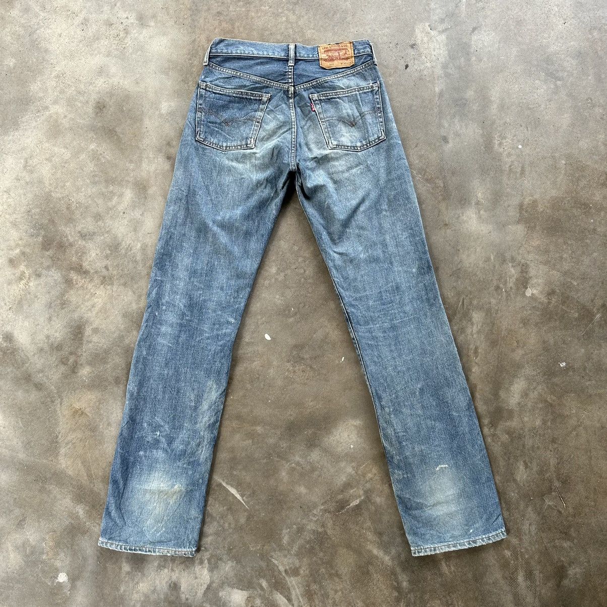 Japanese Brand Vtg🔥Levi’s 502 Talon Selvedge Distressed Faded Denim Jean Size US 30 / EU 46 - 12 Thumbnail