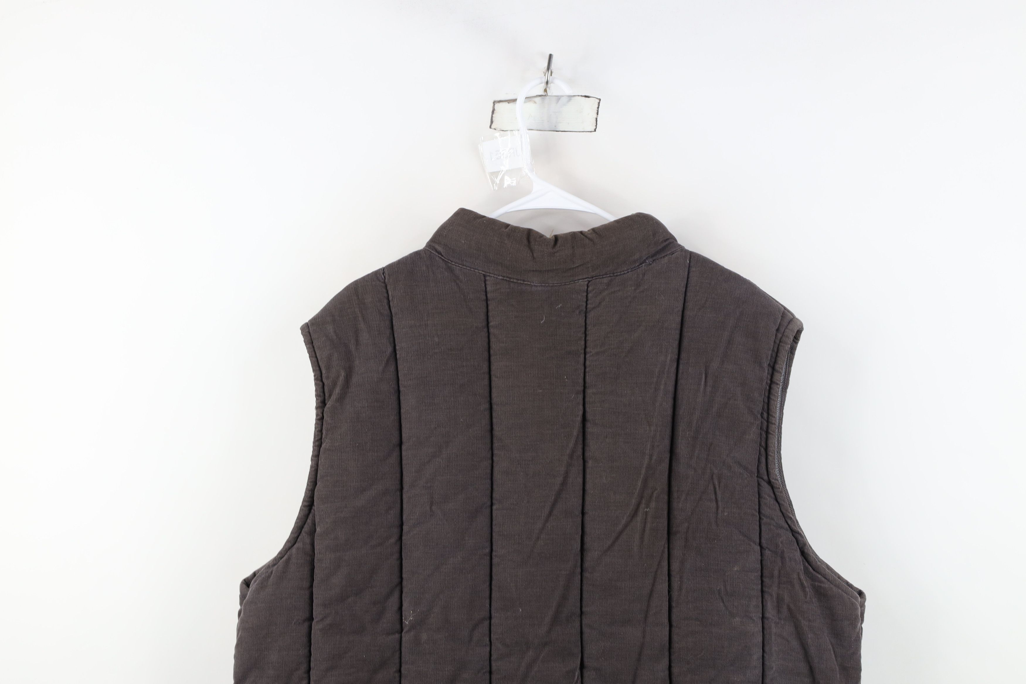 Vintage Vintage 70s 80s Streetwear Blank Corduroy Puffer Vest Jacket Size US XL / EU 56 / 4 - 15 Thumbnail