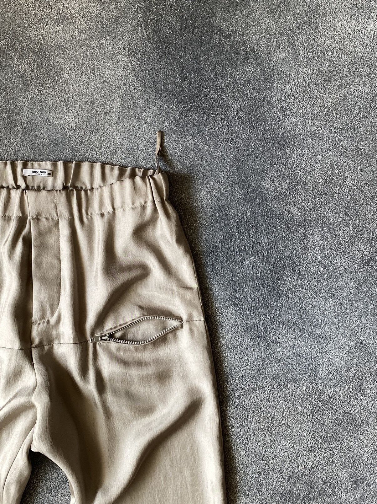 Miu Miu Fall 2007 Miu Miu Runway Satin Front Double Pocket Pants Size US 30 / EU 46 - 6 Thumbnail