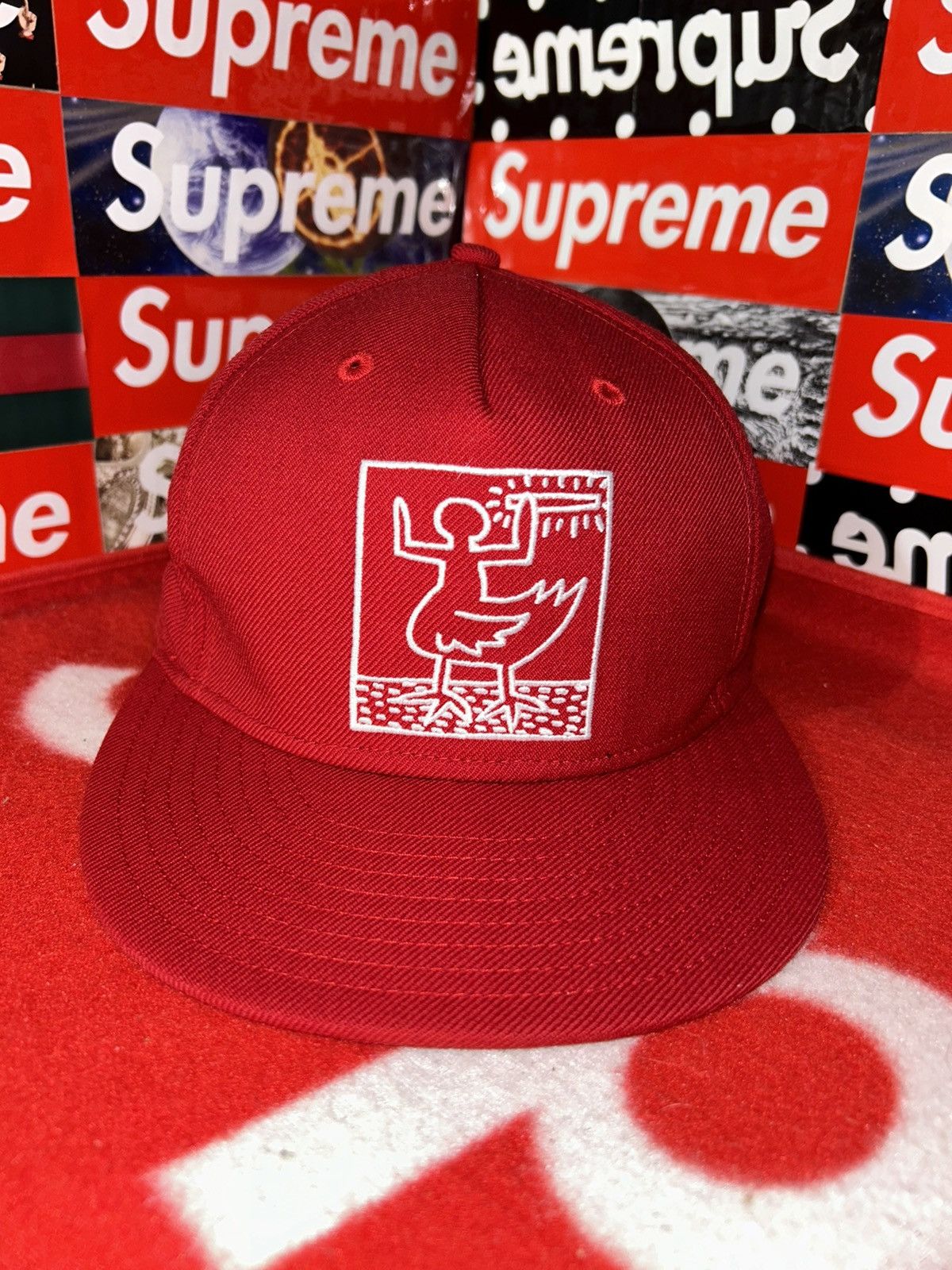 Supreme 2009 Supreme x Malcolm McLaren x Keith Haring New Era Hat Size ONE SIZE - 1 Thumbnail