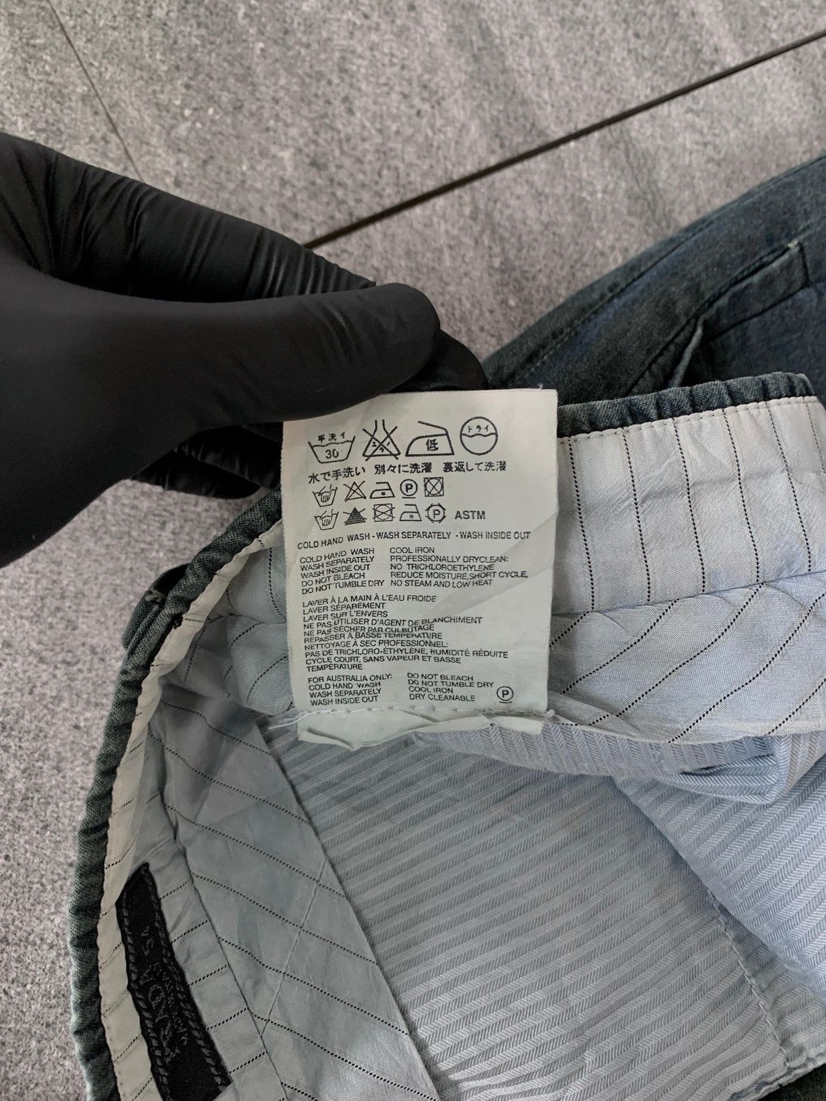 Prada FREE TAX! Washed Effect Loose Trousers Size US 33 - 10 Thumbnail