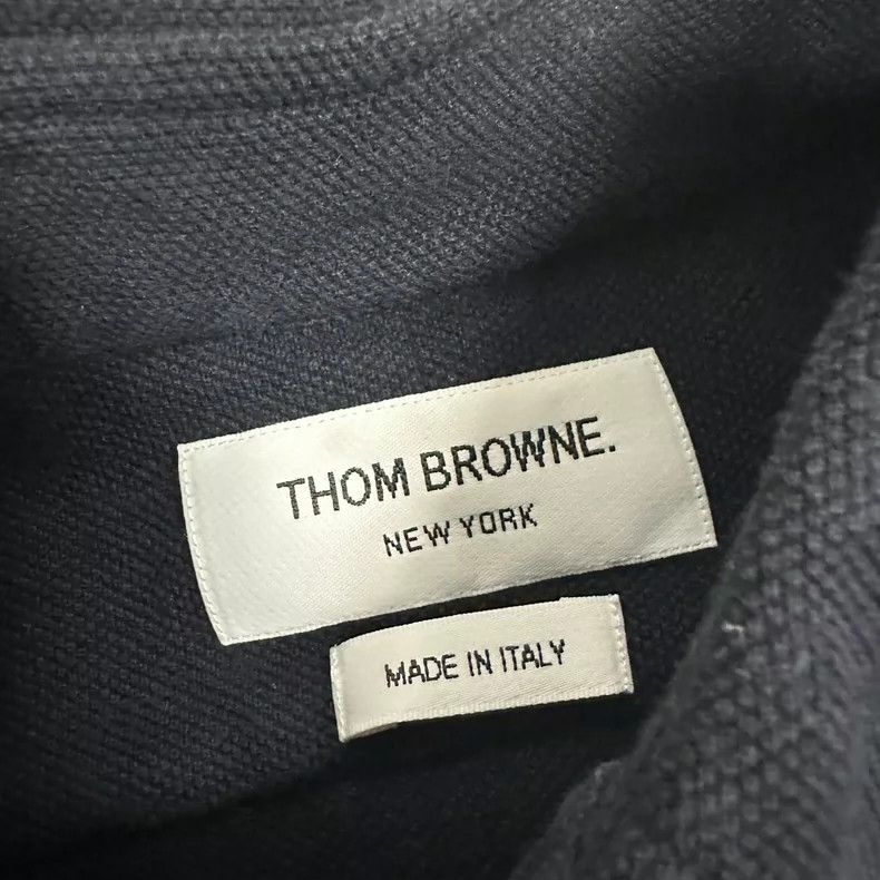 Thom Browne Thom Browne Double cuff dark blue shirt Size US S / EU 44-46 / 1 - 5 Thumbnail