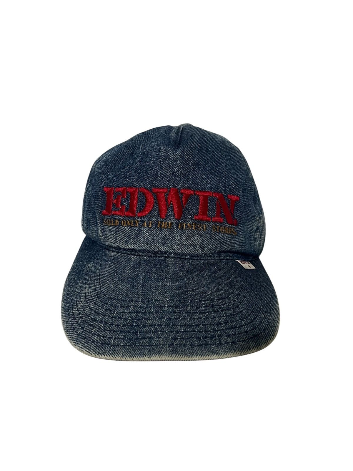 Edwin 90s Edwin Denim Cap Japan Vintage Embroidered Snapback Size ONE SIZE - 1 Thumbnail