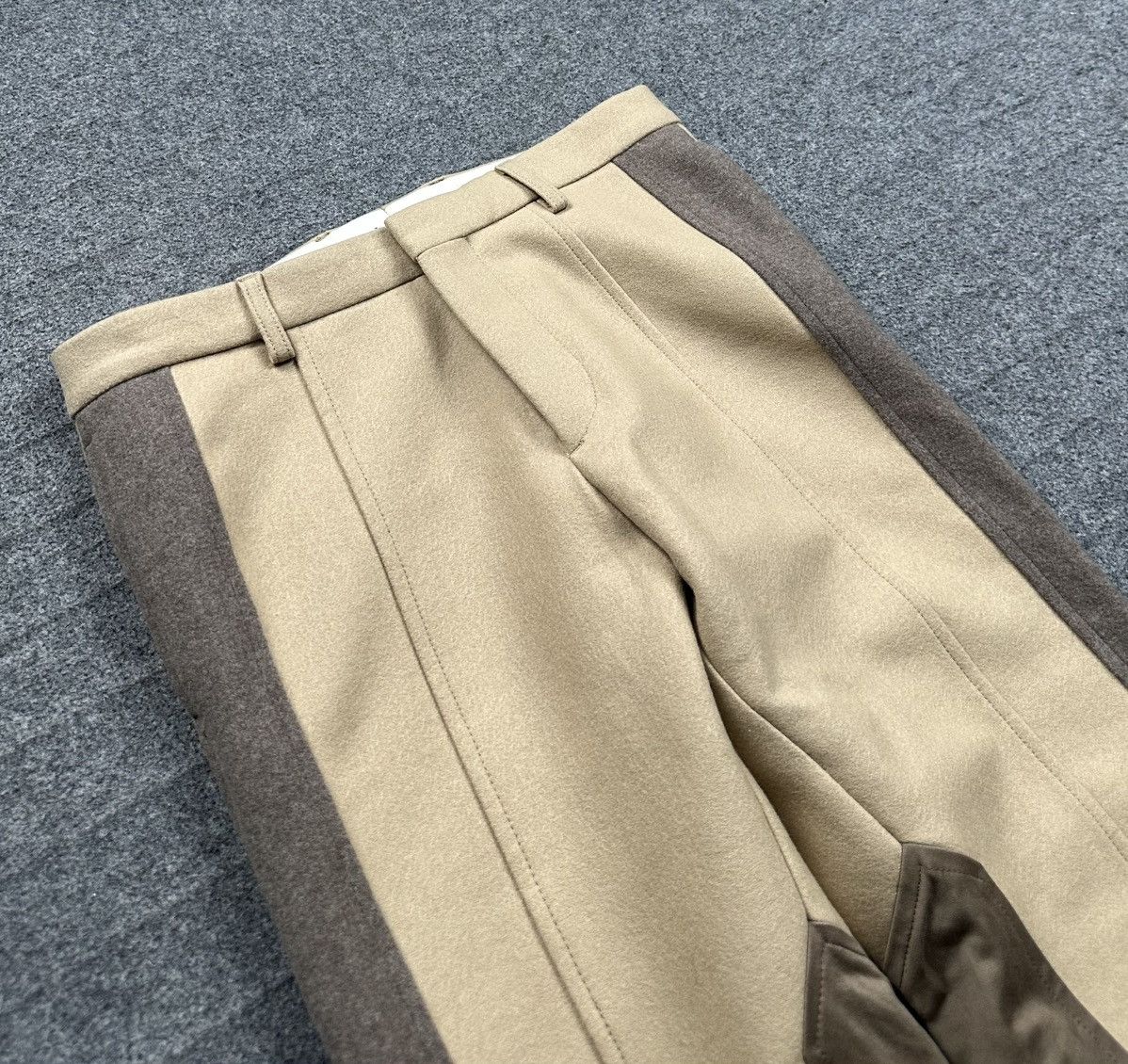Dries Van Noten Dries Van Noten - S/S17 Wool Reinforced Patches Two-tone Size US 30 / EU 46 - 3 Thumbnail