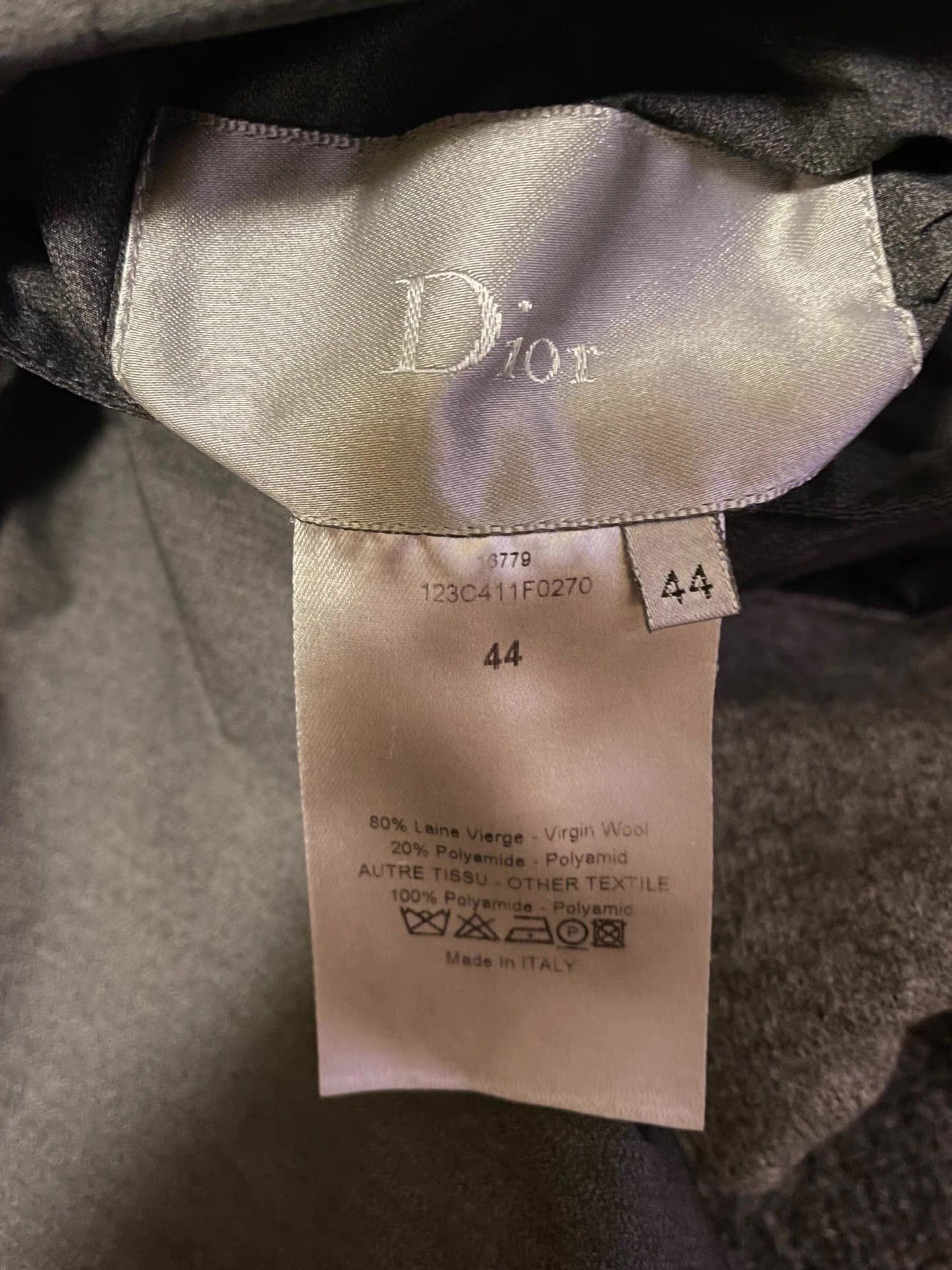 Dior Dior Grey Wool Reversible Coat Q4 Size US M / EU 48-50 / 2 - 7 Thumbnail