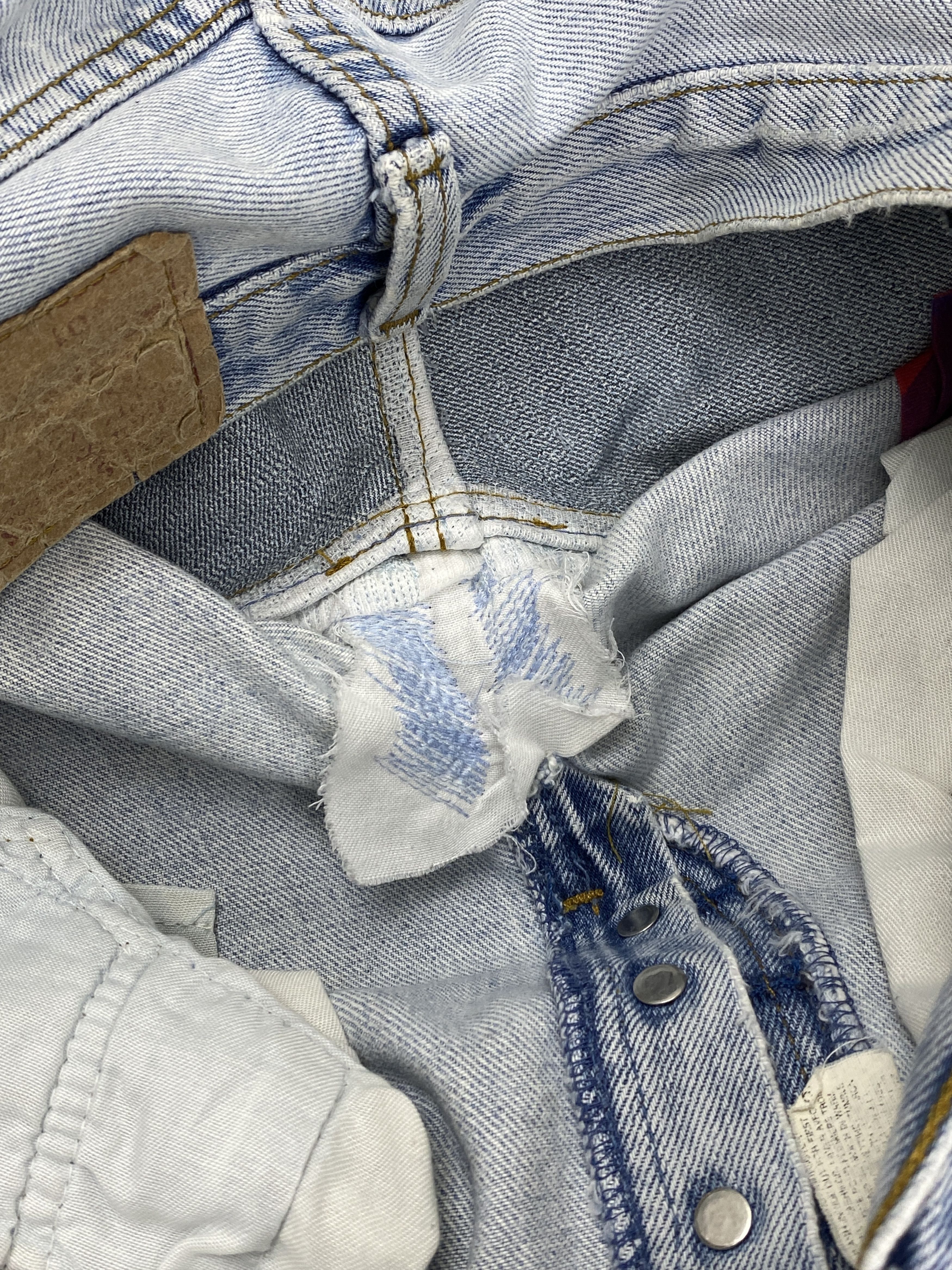 Levi's Vintage 80s Levis 501 Sex Pistols Custom Made Jeans DP2724 Size US 30 / EU 46 - 14 Thumbnail