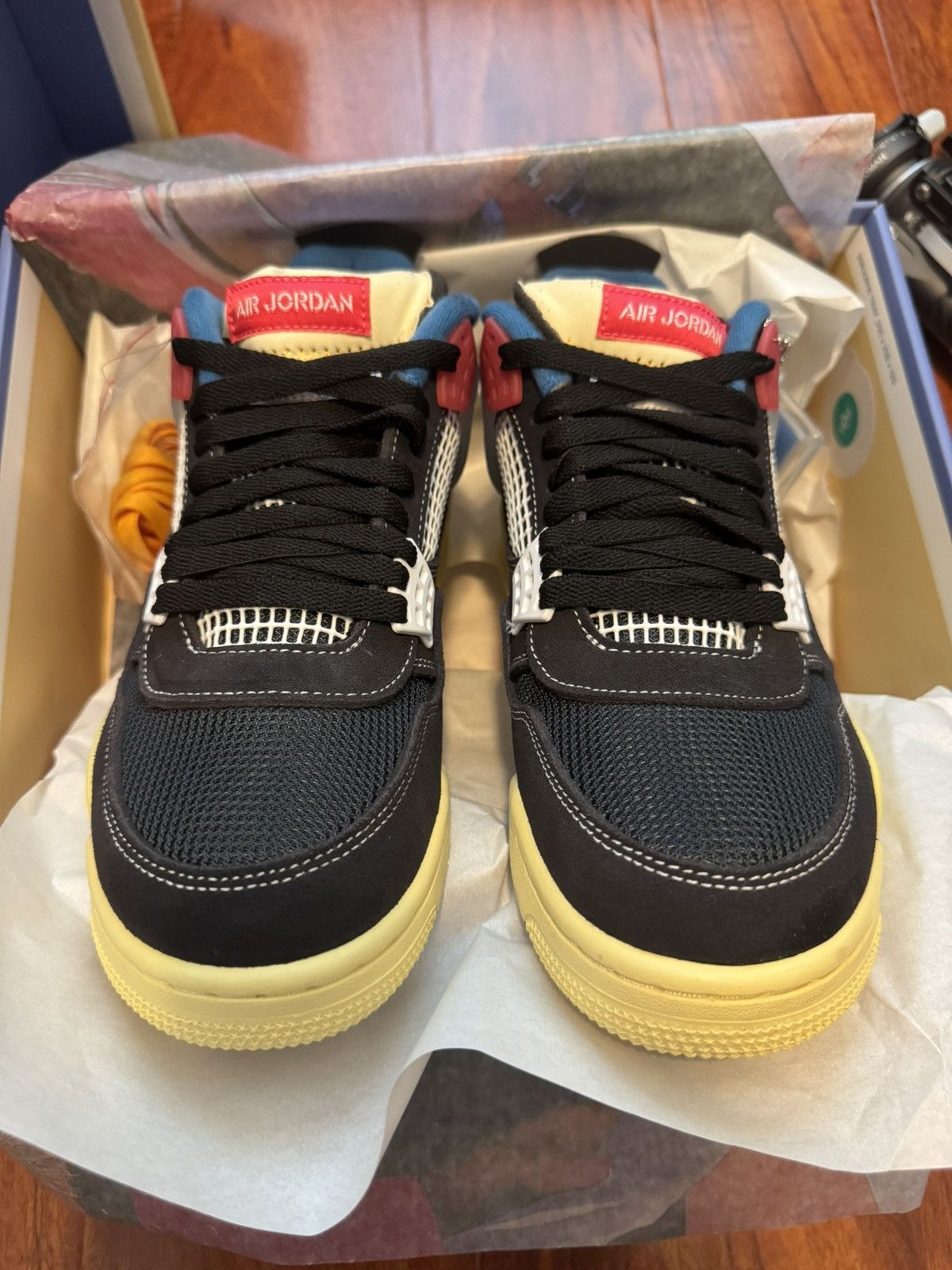 Jordan Brand × Union LA UNION x JORDAN 4 OFF NOIR Size US 9 / EU 42 - 2 Thumbnail