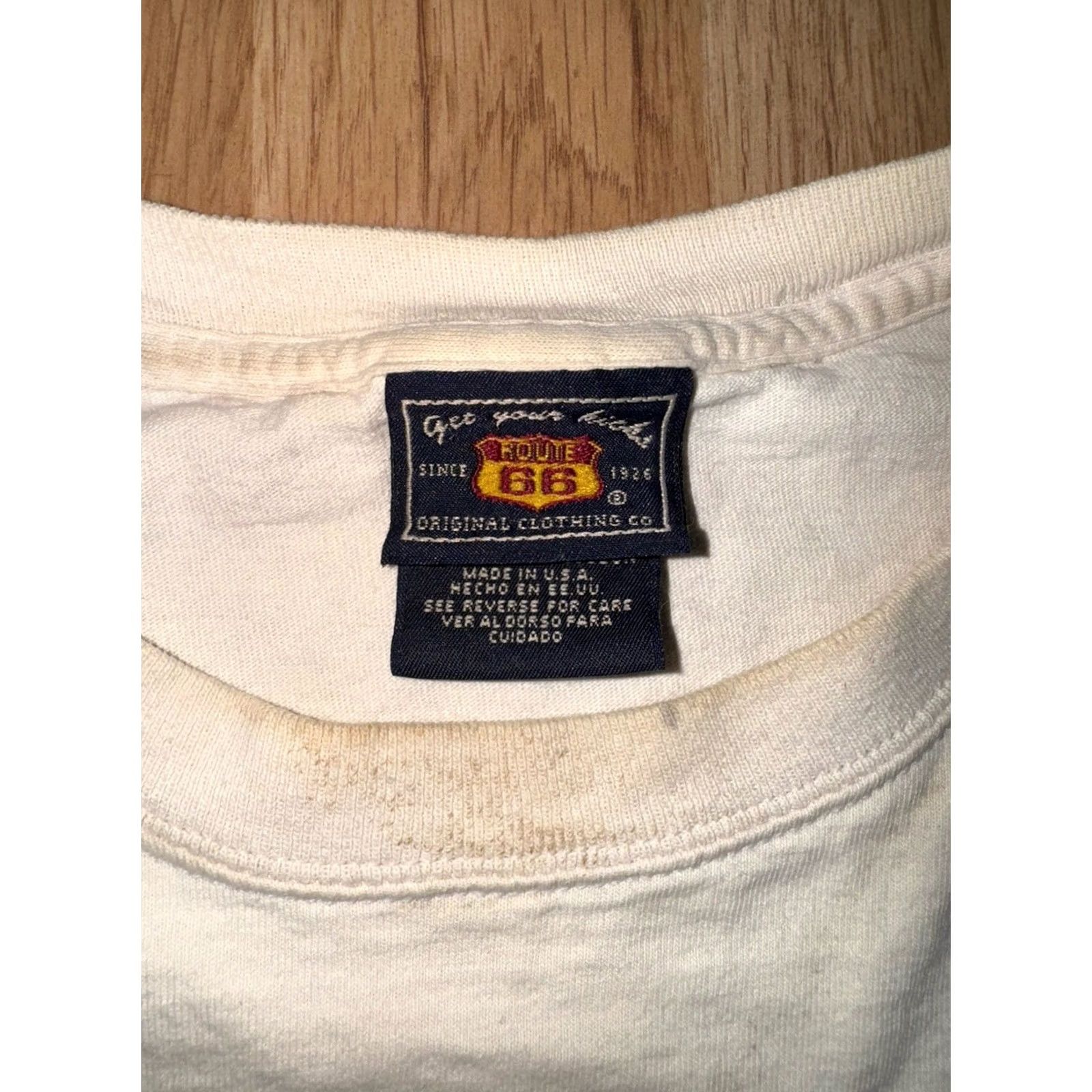Route 66 VINTAGE Route 66 T-Shirt Men’s L/XL White Graphic 90s Hot Rods USA Crew Neck Short Sleeve Size US L / EU 52-54 / 3 - 2 Thumbnail