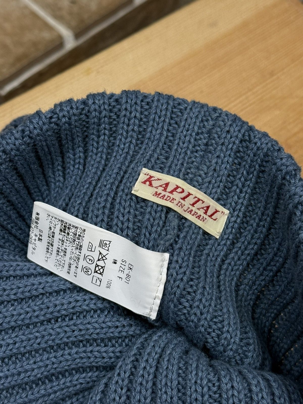 Kapital Kapital Peace Activist Blue Beanie Cotton Hat Size ONE SIZE - 6 Thumbnail