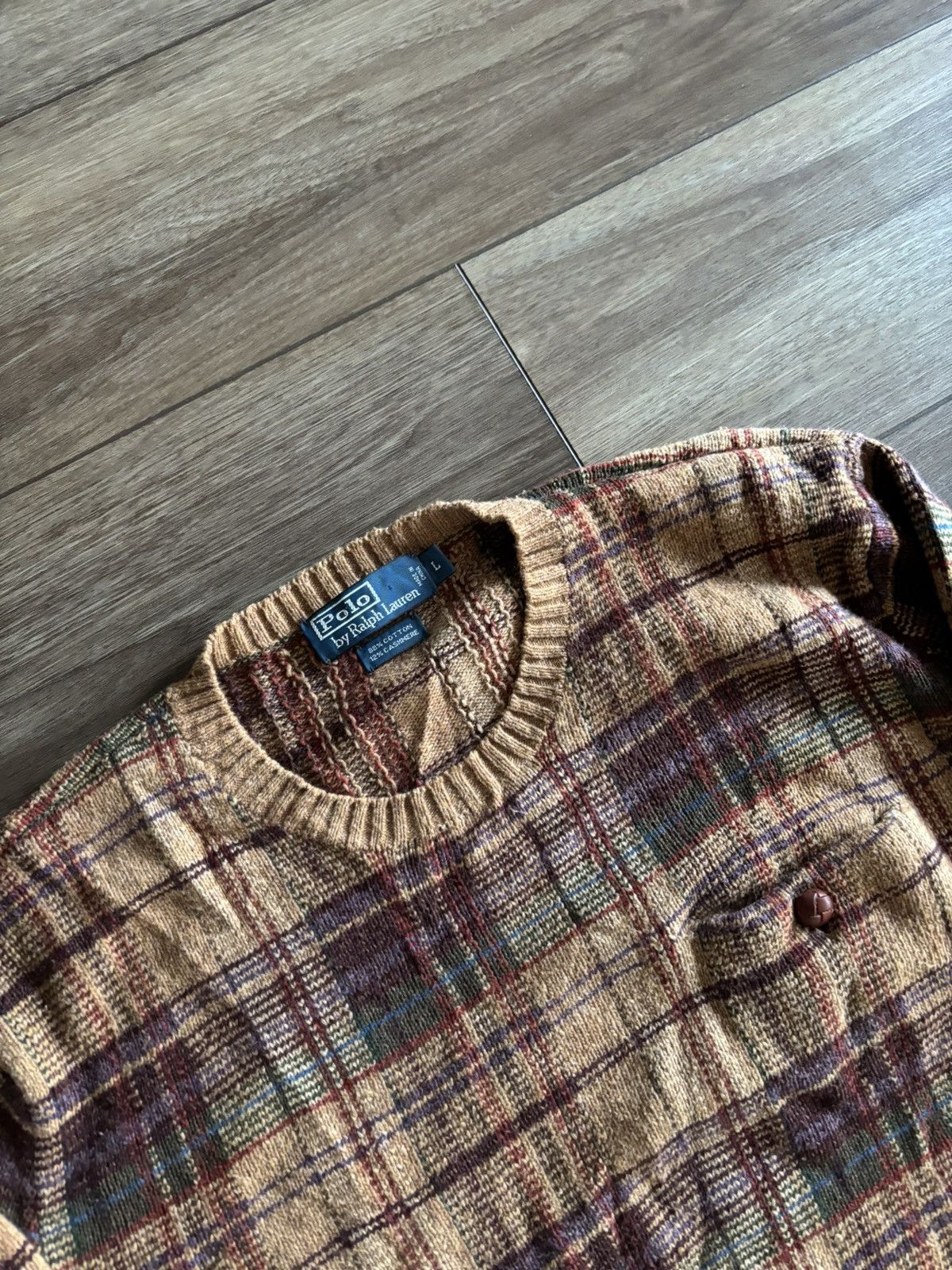 Polo Ralph Lauren × Vintage Rare Vintage Polo Ralph Lauren Elbow Patch Sweater Size US XL / EU 56 / 4 - 2 Thumbnail