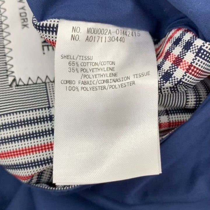Thom Browne Thom Browne Blue Check Cotton Trench Coat Size US S / EU 44-46 / 1 - 7 Thumbnail