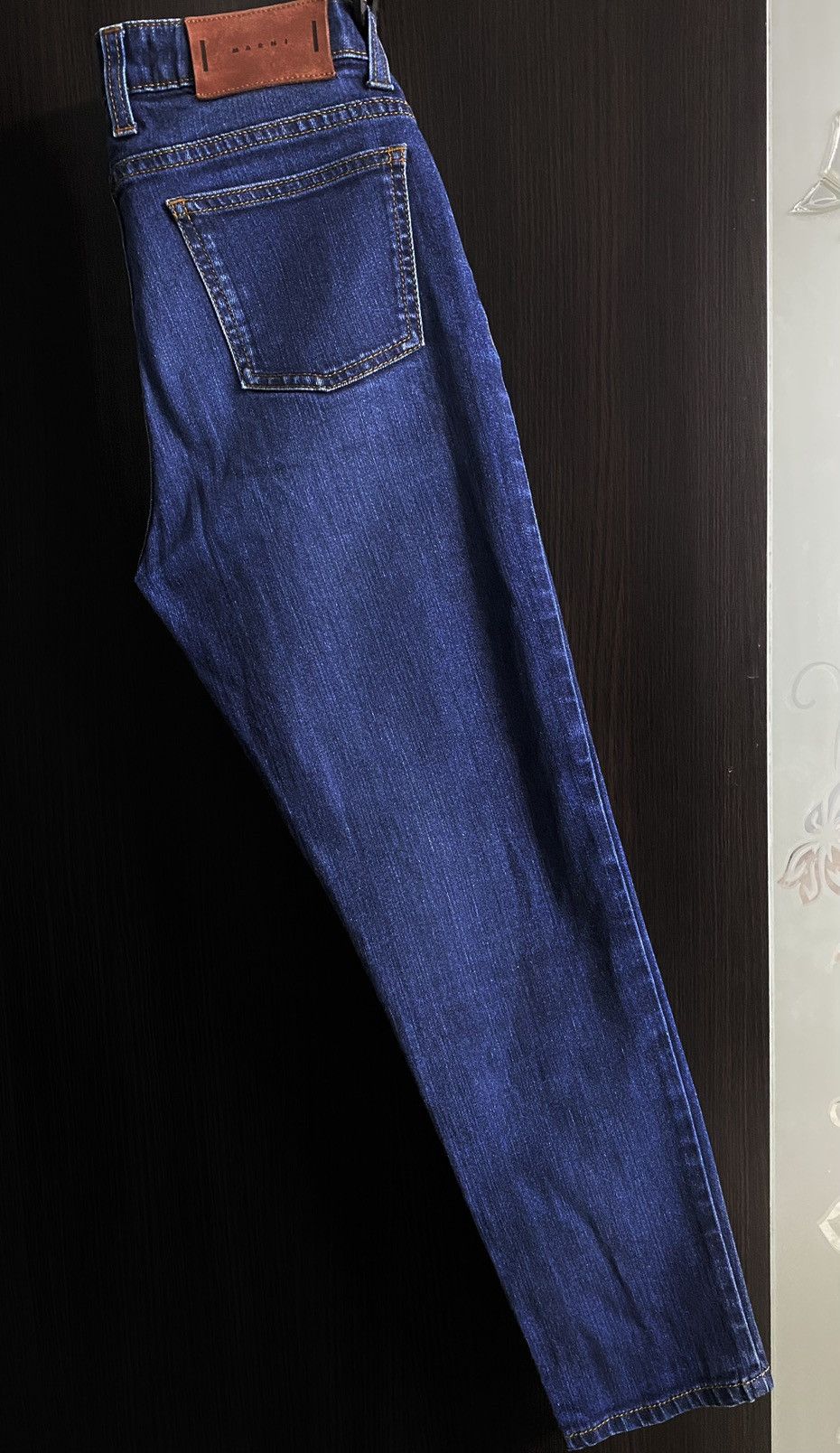 Marni Womens Marni Skinny Fit Navy Cotton Stretchy Jeans Denim Lux Size 25" / US 0 / IT 36 - 3 Thumbnail