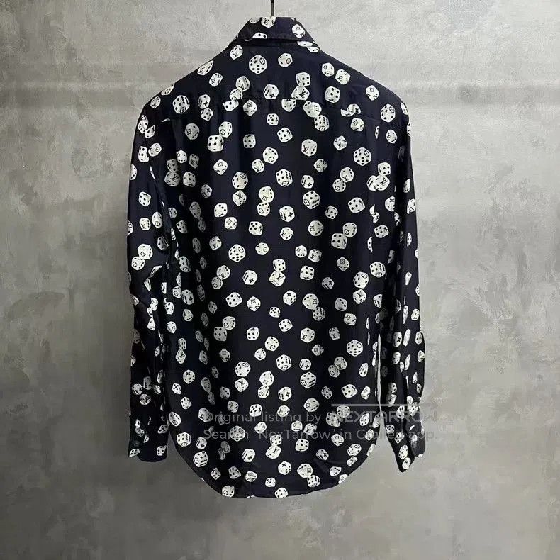 Louis Vuitton Louis Vuitton Blue Silk Printed Long Sleeve Shirt. Size US XS / EU 42 / 0 - 2 Thumbnail