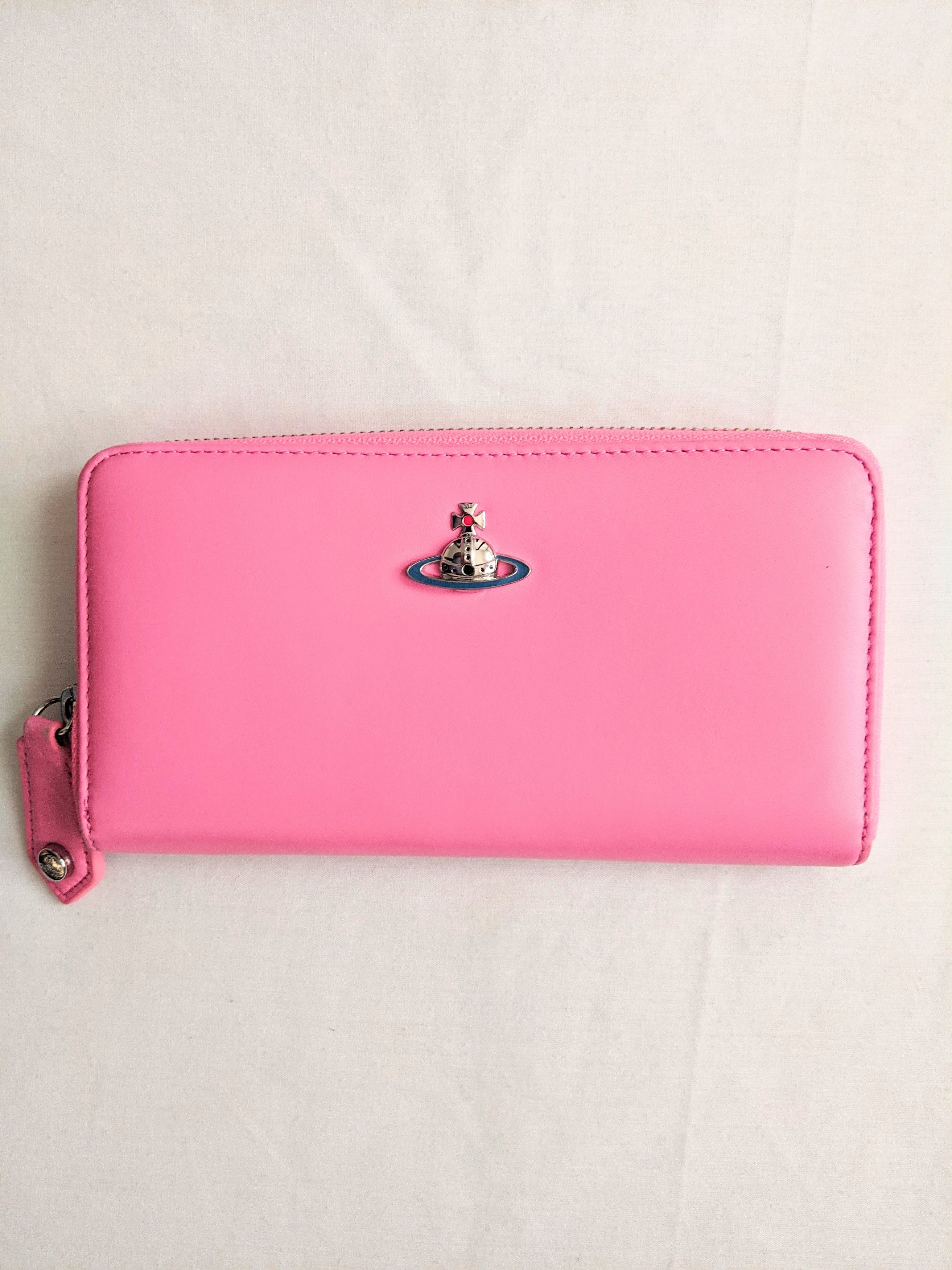 Vivienne Westwood Vivienne Westwood Pink Leather Wallet Size ONE SIZE - 1 Thumbnail