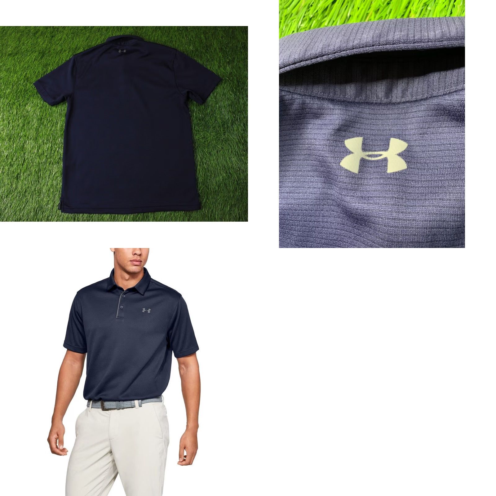 Under Armour Under Armour HeatGear 2020 Training Polo Shirt Jersey Adult Medium Navy Blue Gray Mens Size US M / EU 48-50 / 2 - 8 Thumbnail