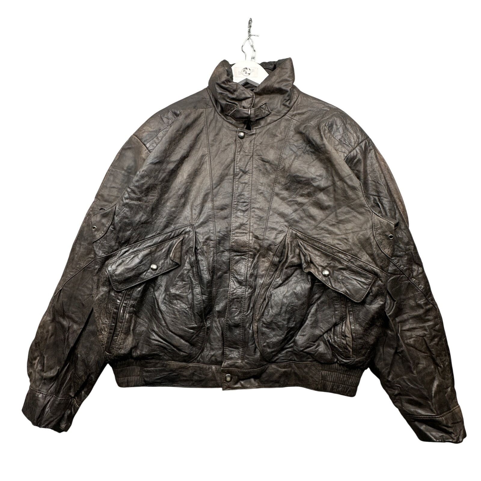 Other Vintage J Riggings Leather Bomber Jacket Large Brown Size US L / EU 52-54 / 3 - 1 Thumbnail