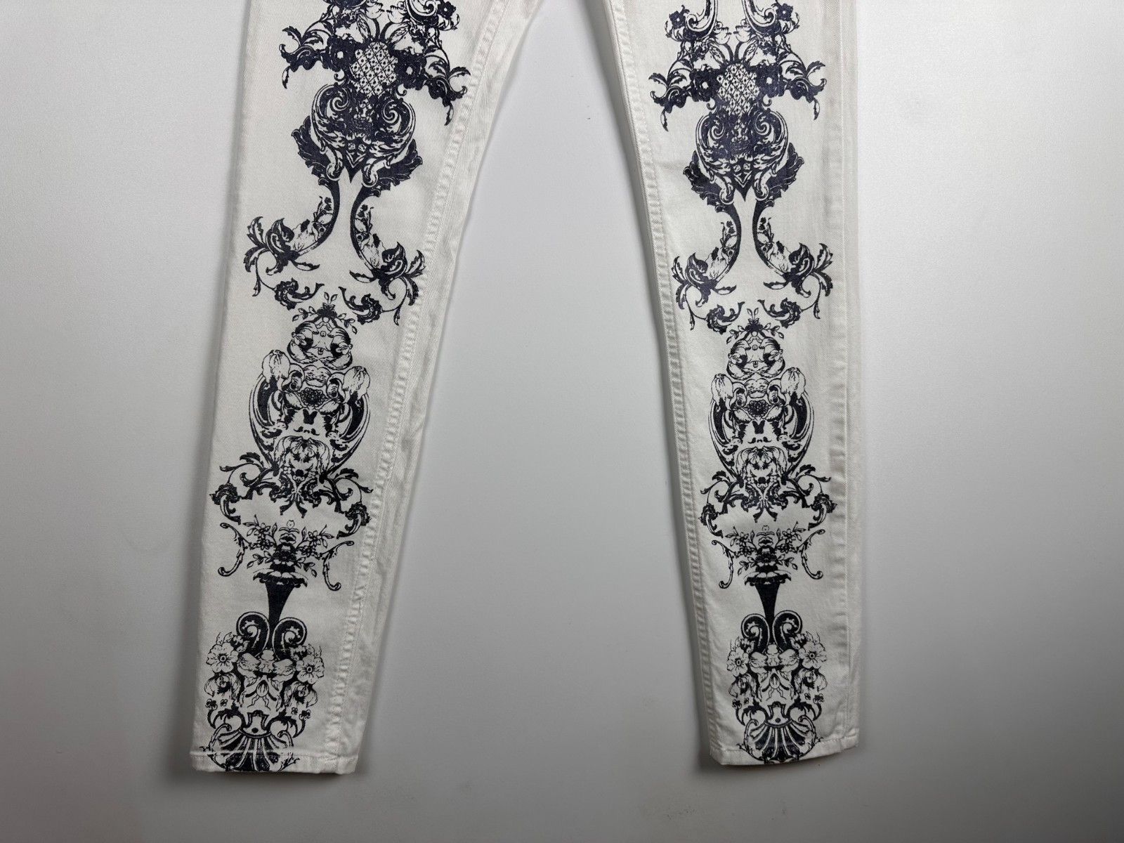 Roberto Cavalli Roberto Cavalli Cotton Blend White Stretching Skinny Jeans Size 28" / US 6 / IT 42 - 4 Thumbnail