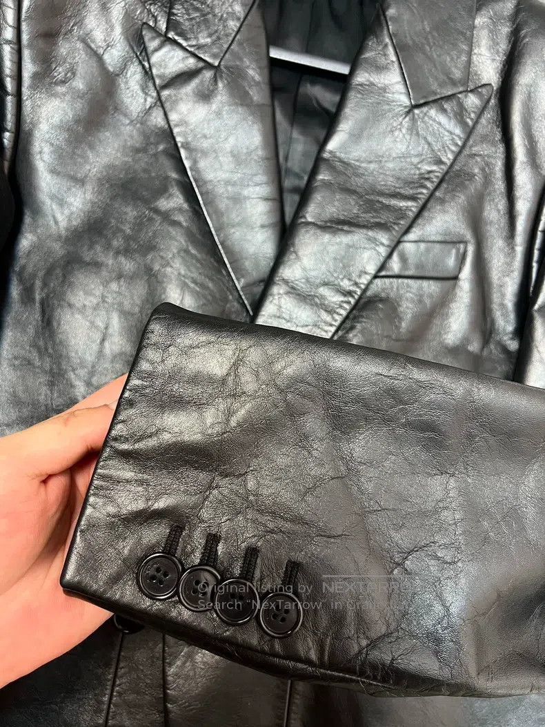 Saint Laurent Paris Saint Laurent Paris Leather Biker Jacket Size US L / EU 52-54 / 3 - 4 Thumbnail