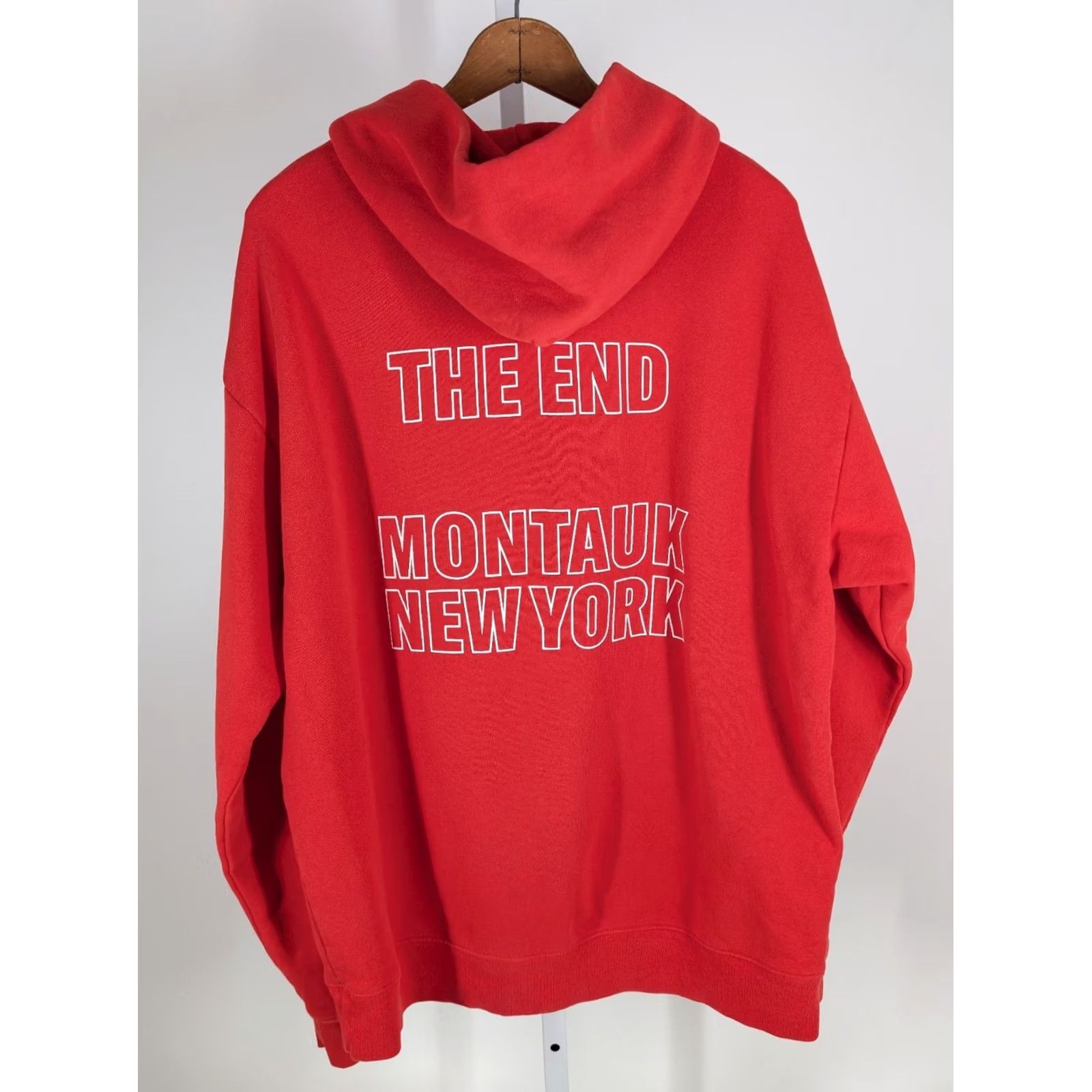 Vintage New York Sunshine Duryea’s Seafood Hoodie Red XL USA Montauk The End Mens XL Hoodie Size US XL / EU 56 / 4 - 3 Thumbnail