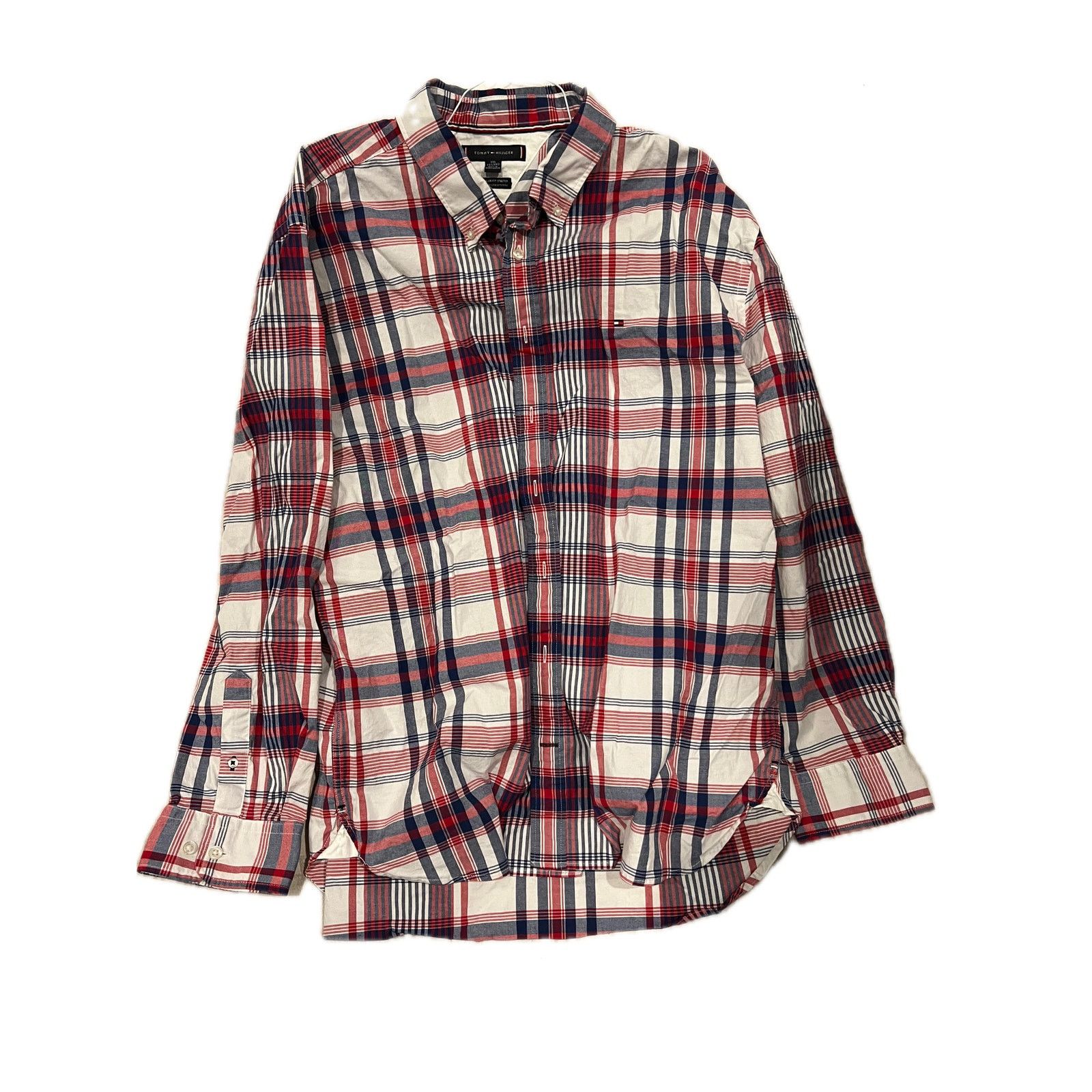 Tommy Hilfiger Tommy Hilfiger Reg Fit Stretch Long Sleeve Shirt Mens XXL Size US XXL / EU 58 / 5 - 1 Thumbnail