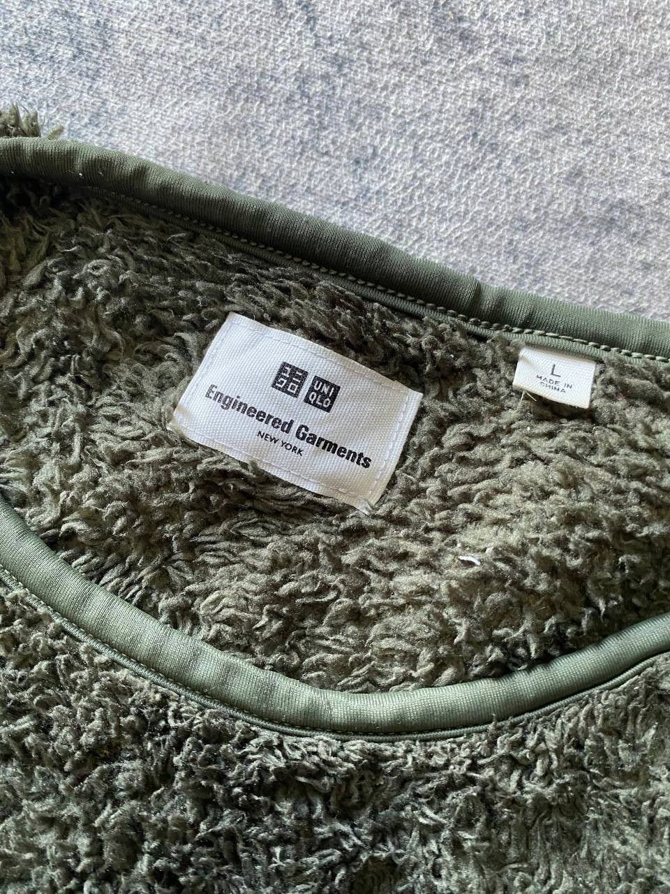 Engineered Garments × Uniqlo Engineered Garments x Uniqlo Fleece Pullover Olive Green Size US L / EU 52-54 / 3 - 4 Thumbnail
