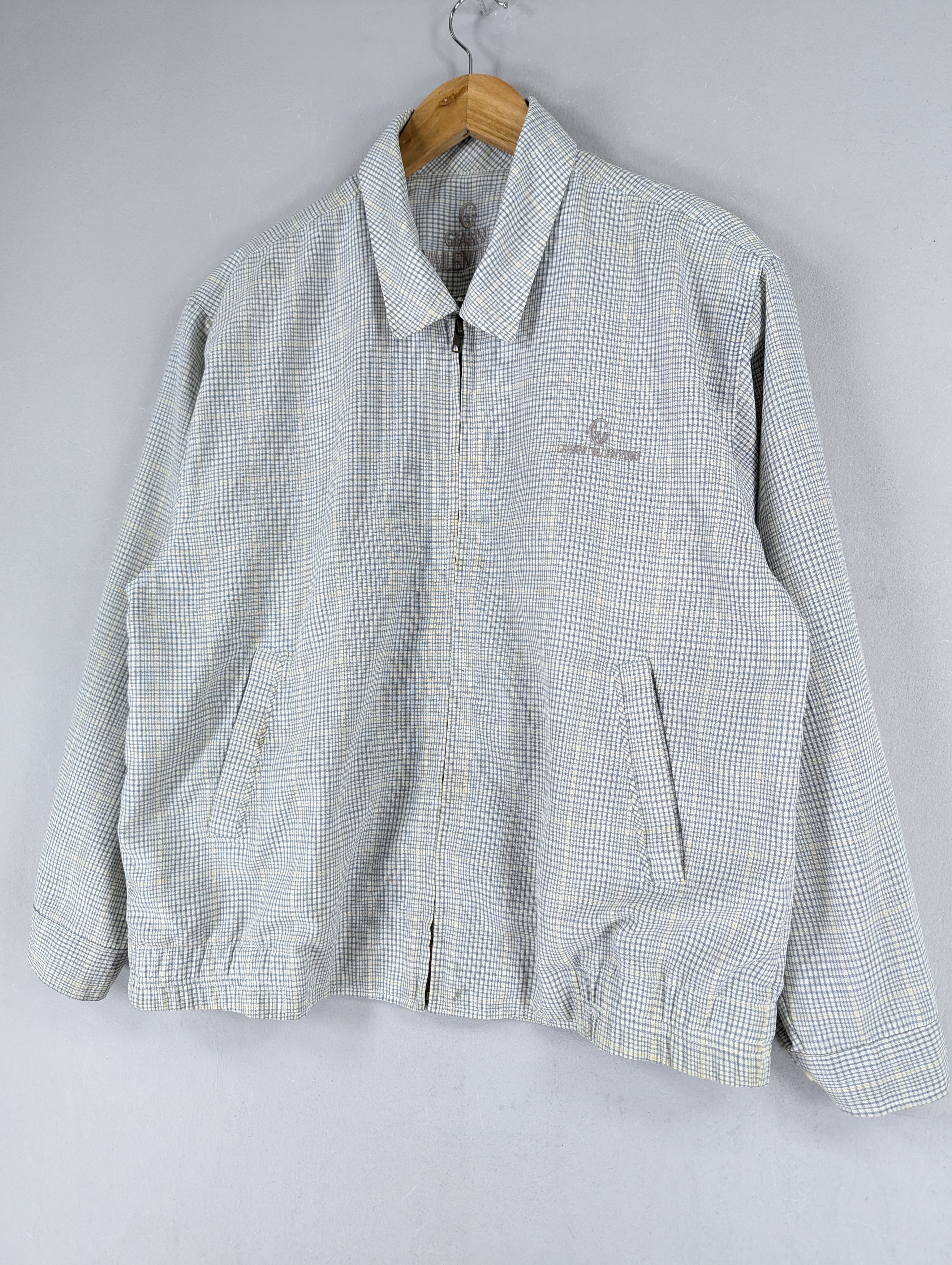 Japanese Brand × Vintage Vintage 90s Gianni Valentino Checkered Casual Light Jacket Size US M / EU 48-50 / 2 - 2 Thumbnail