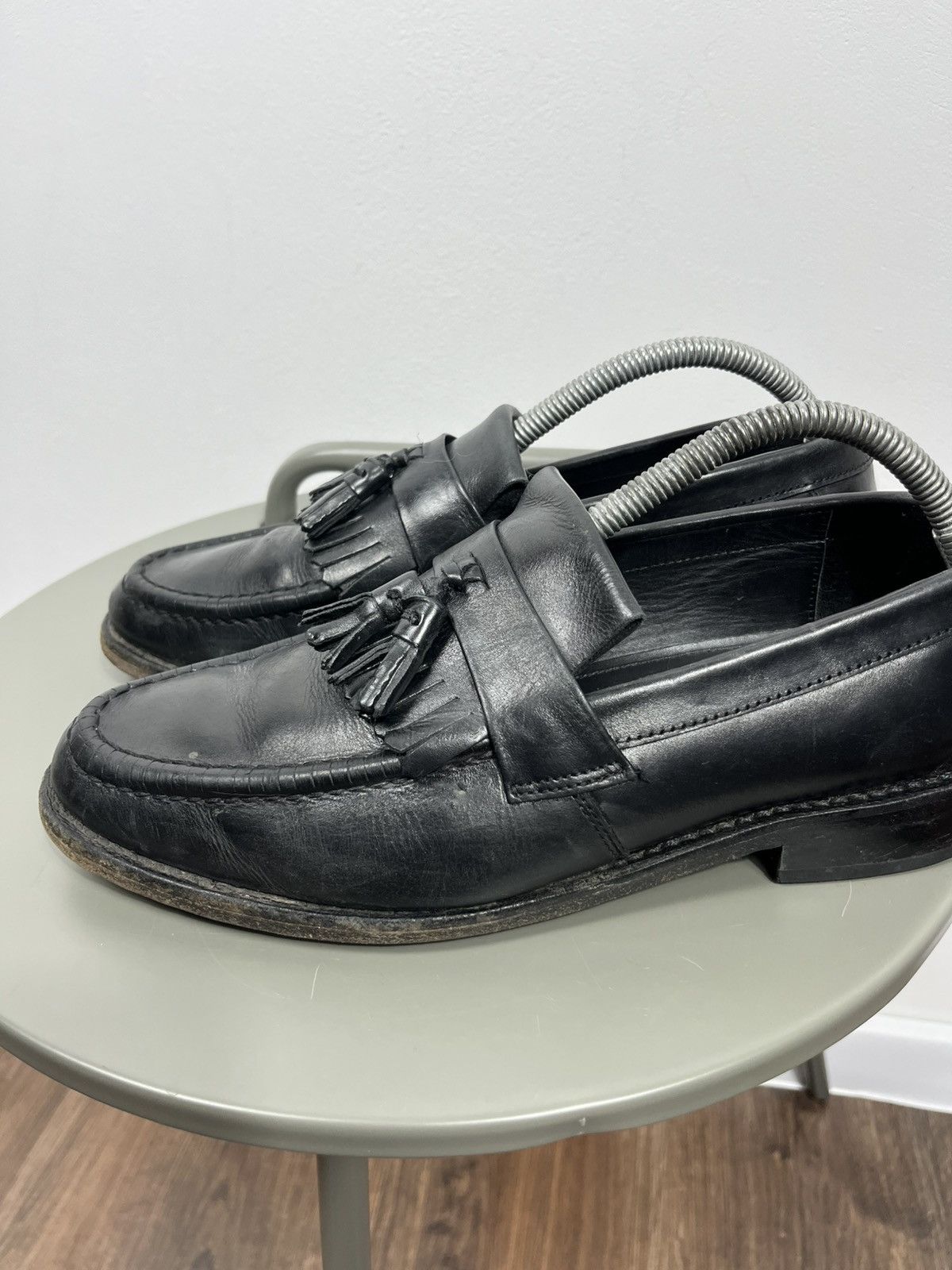 Other Samuel Windsor Black Leather Tassel Loafers Dress Shoes US 8 Size US 8.5 / EU 41-42 - 7 Thumbnail