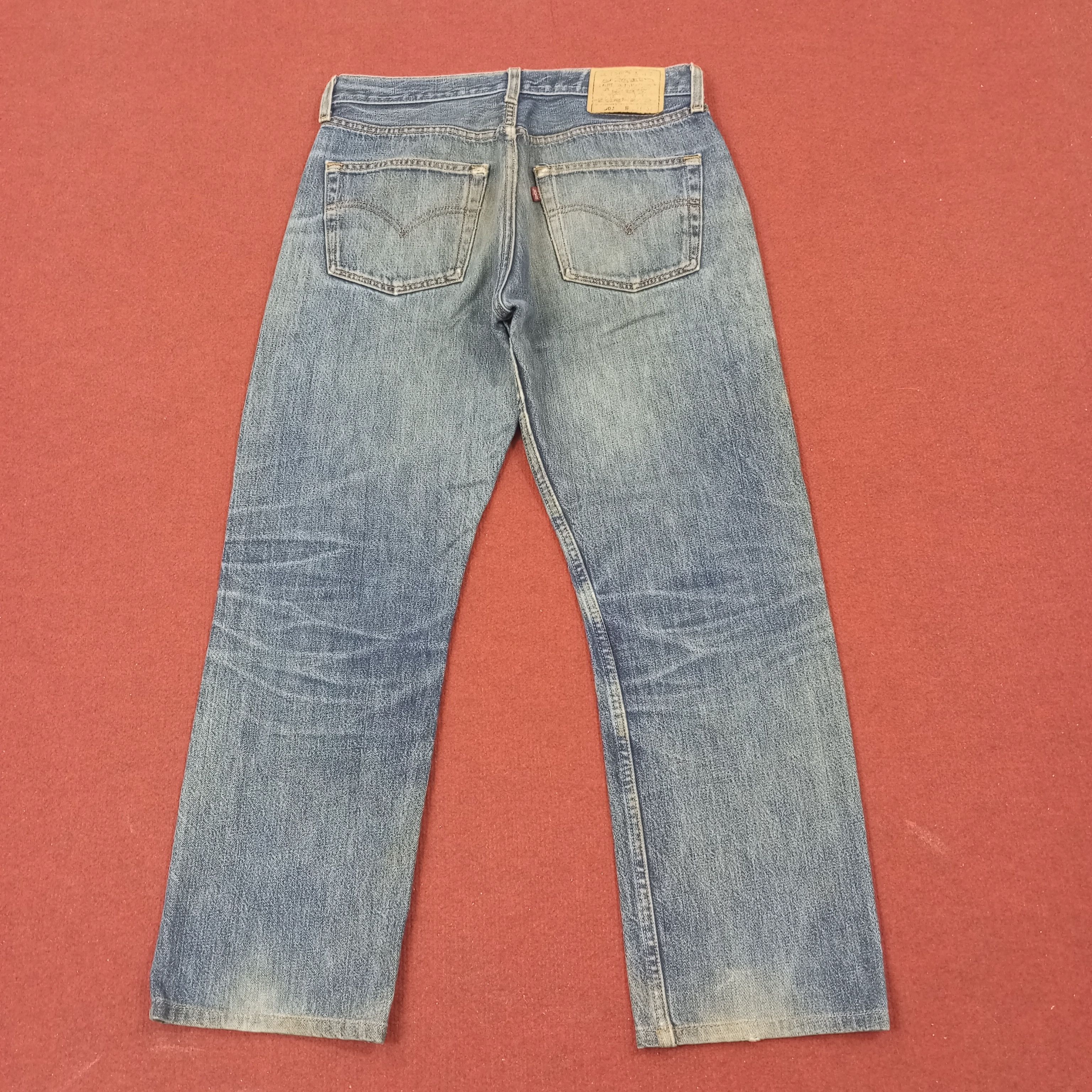 Levi's Levis 501 Streetwear Style Distressed Jeans c235n18 Size US 30 / EU 46 - 4 Thumbnail