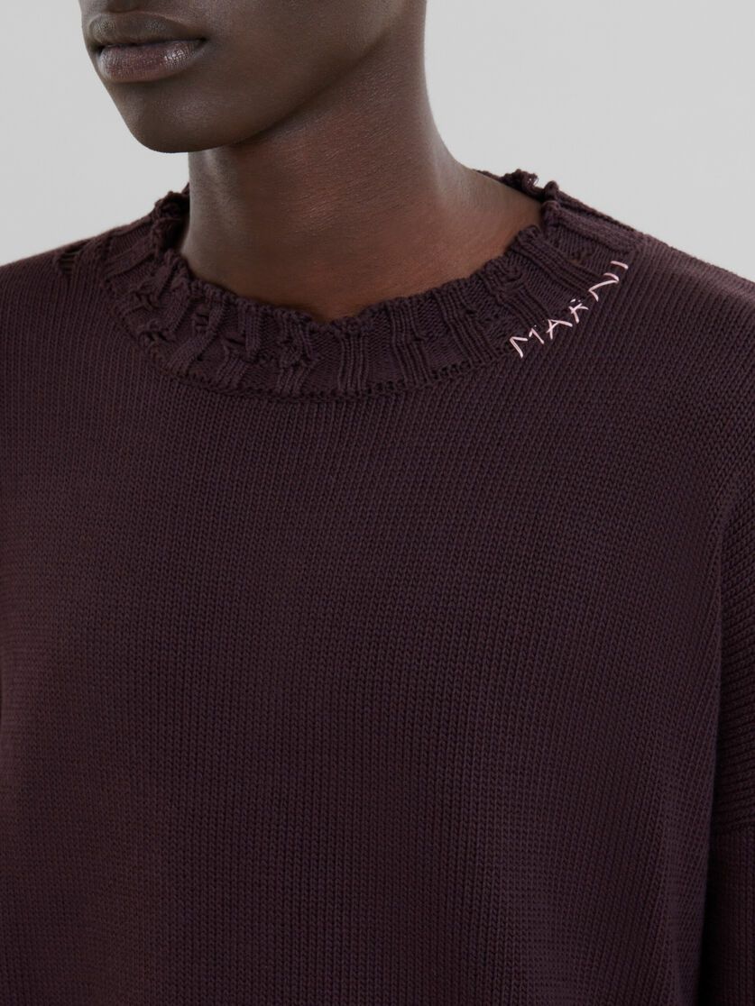 Marni o1w1db10625 Crewneck Sweater in Brown Size US XL / EU 56 / 4 - 5 Thumbnail