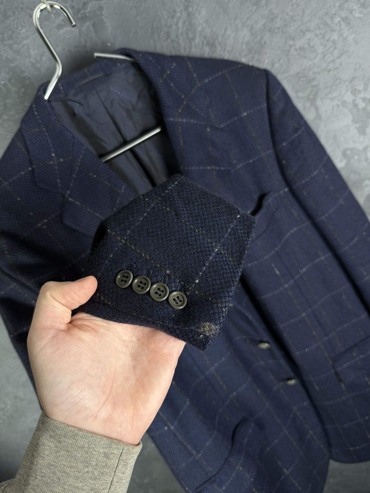 Kiton Kiton Napoli Trois Pommes Blazer 100% Cashmere Blazer Jacket Size 52R - 21 Thumbnail
