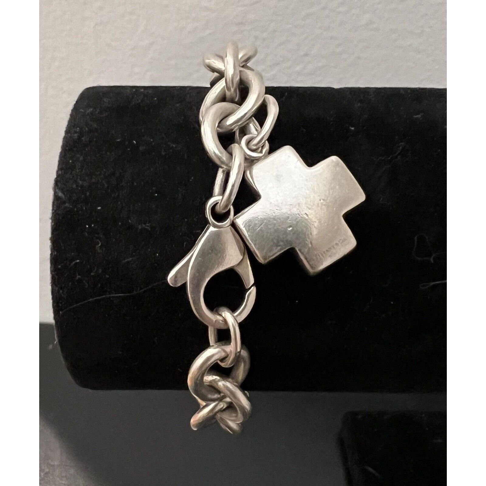 Tiffany & Co. Tiffany & Co. 925 7.50" Cross Tag Charm Bracelet Size ONE SIZE - 2 Thumbnail