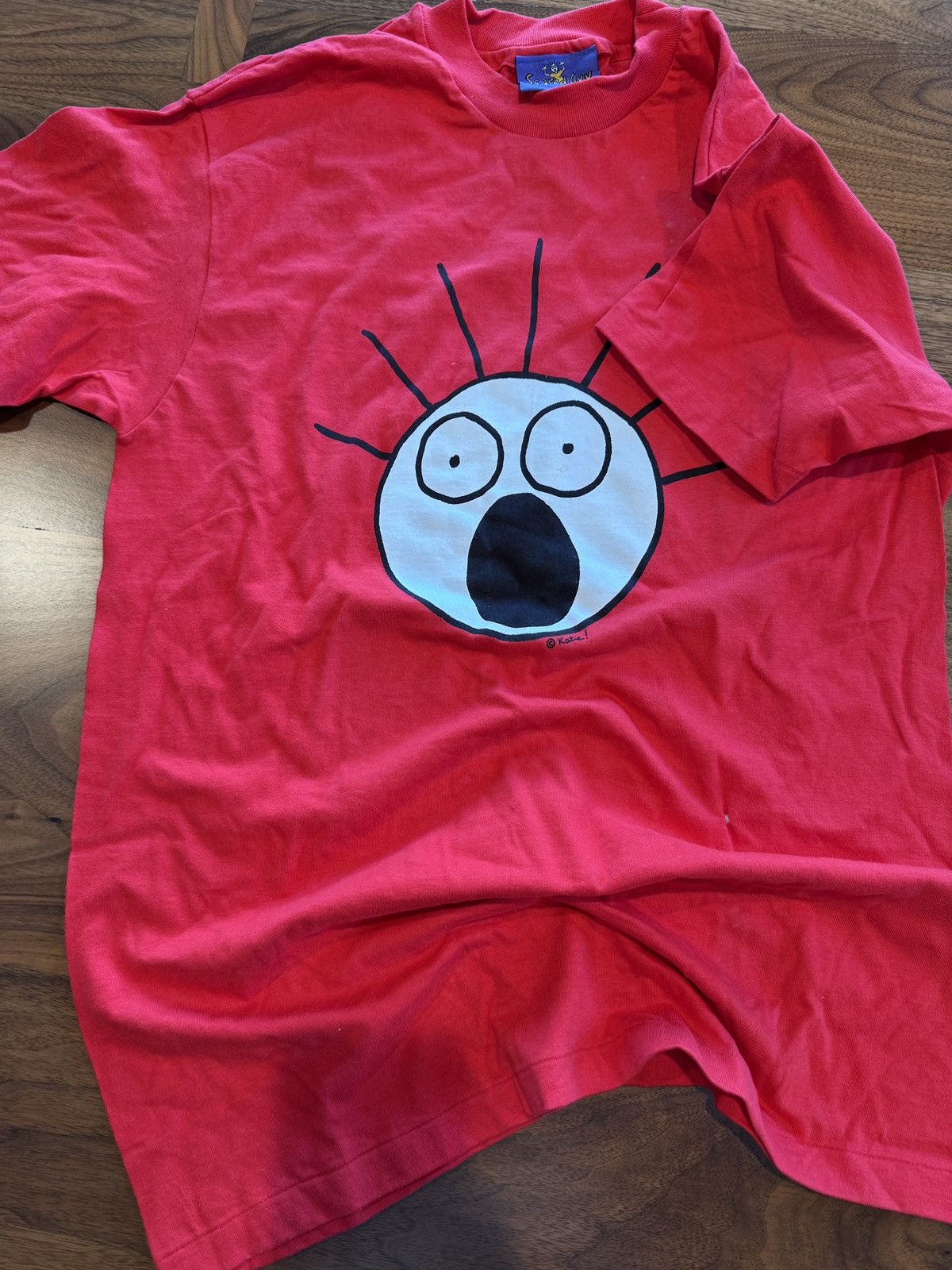 Vintage Scared Guy Red Face tee Size M / US 6-8 / IT 42-44 - 1 Preview